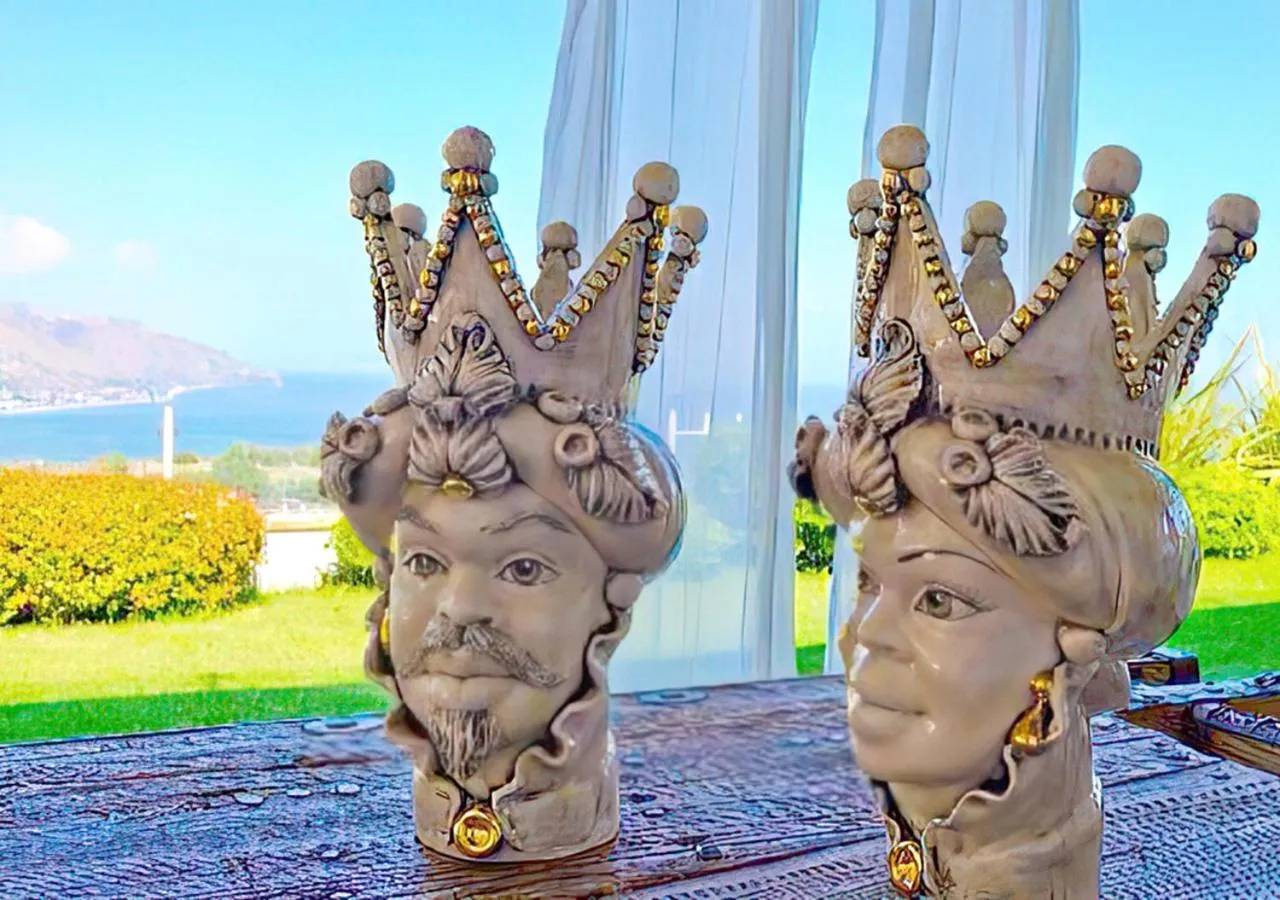 Patio in Villa Zagara Garden Spectacular Sea View in Taormina