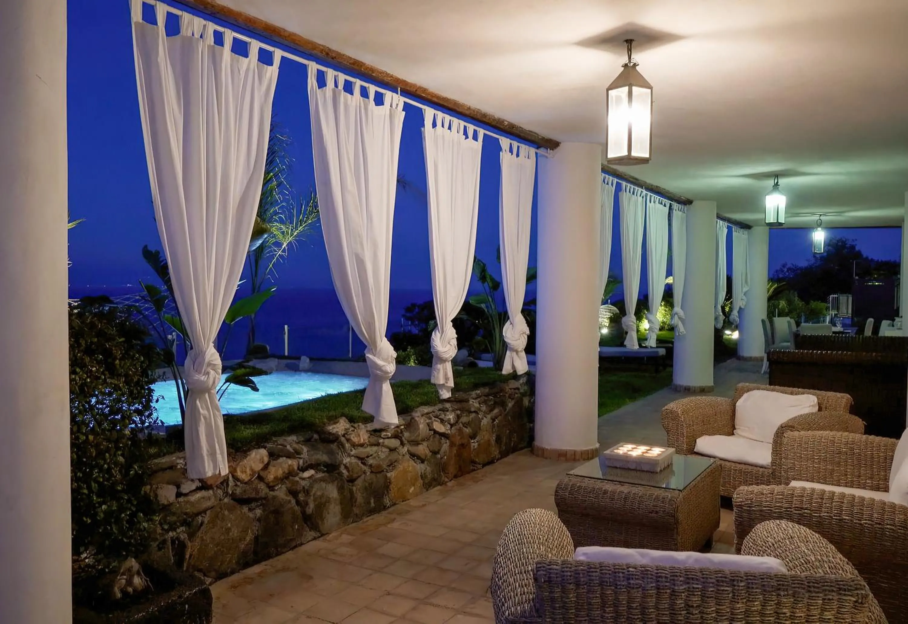 Patio in Villa Zagara Garden Spectacular Sea View in Taormina
