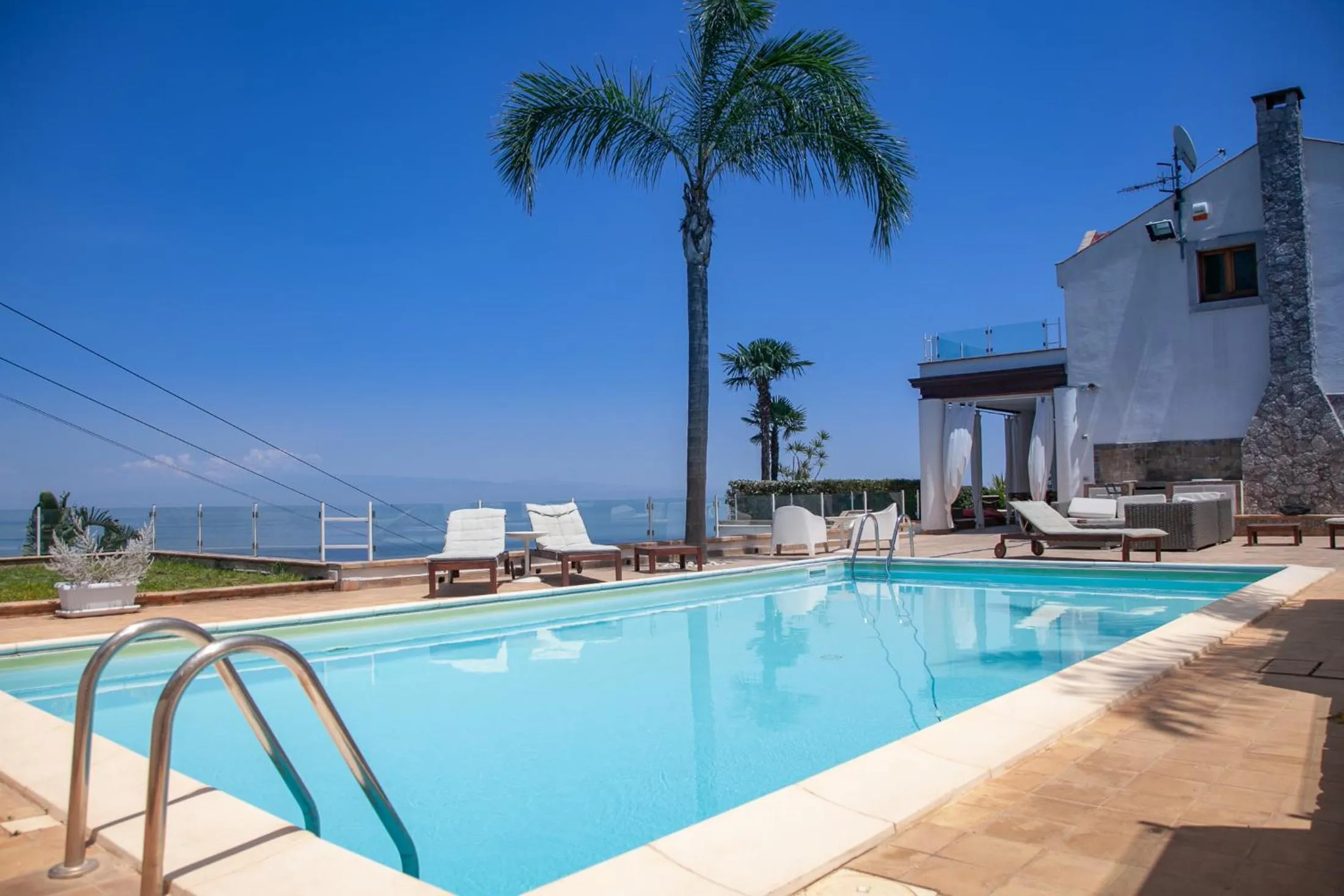 Swimming pool in Villa Zagara Garden Spectacular Sea View in Taormina