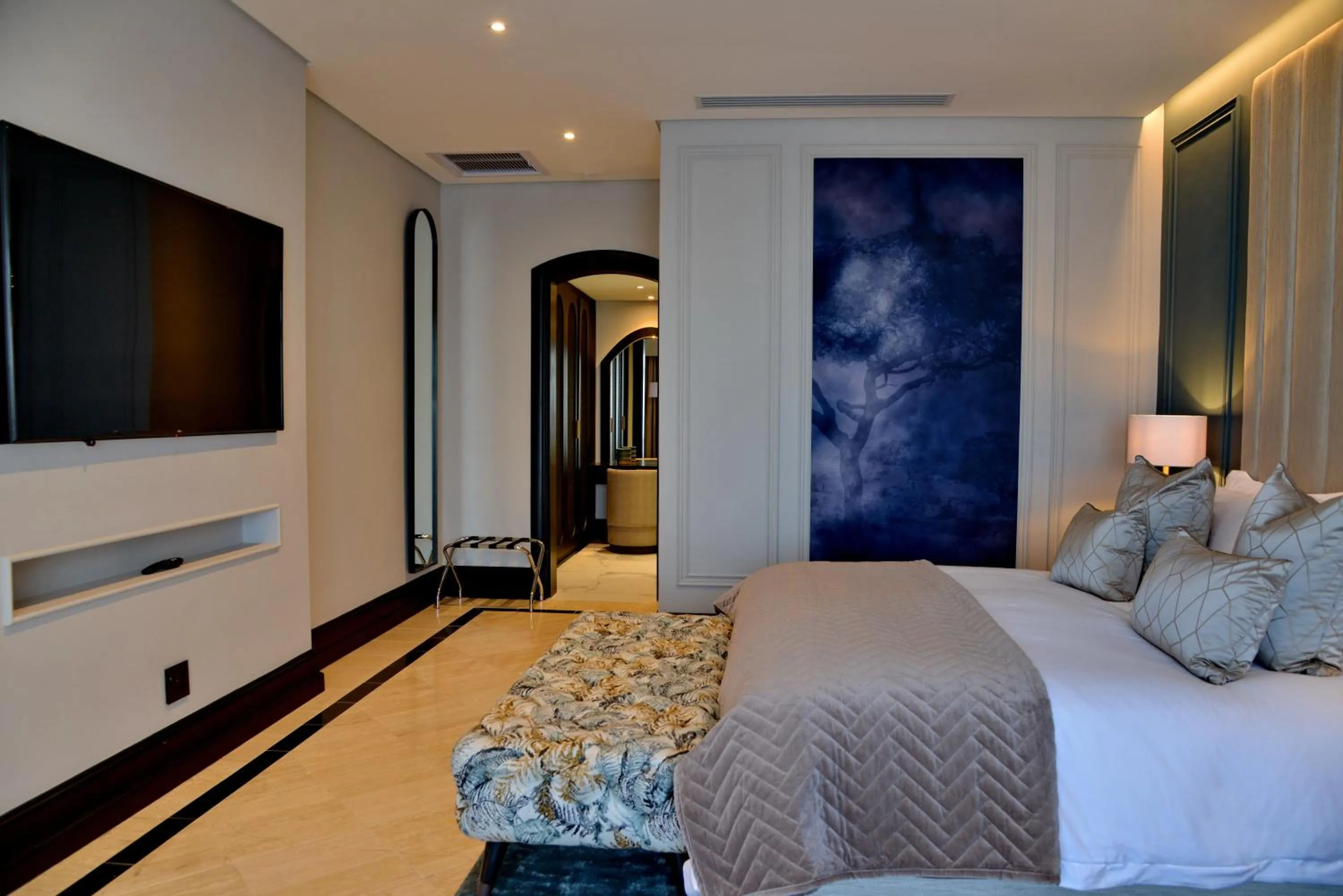 Bed in Apogee Boutique Hotel & Spa