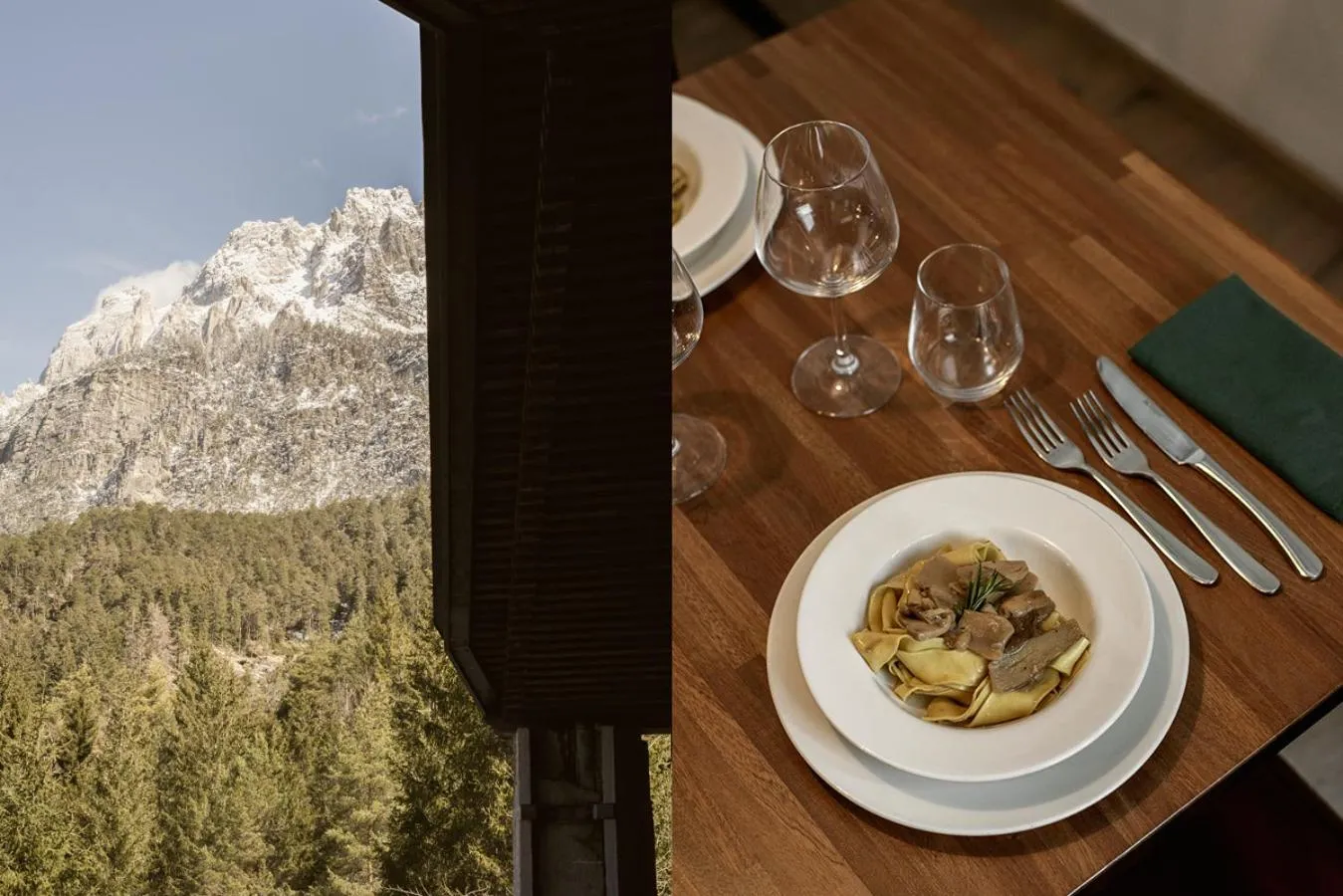 Food and drinks in Hotel Boite