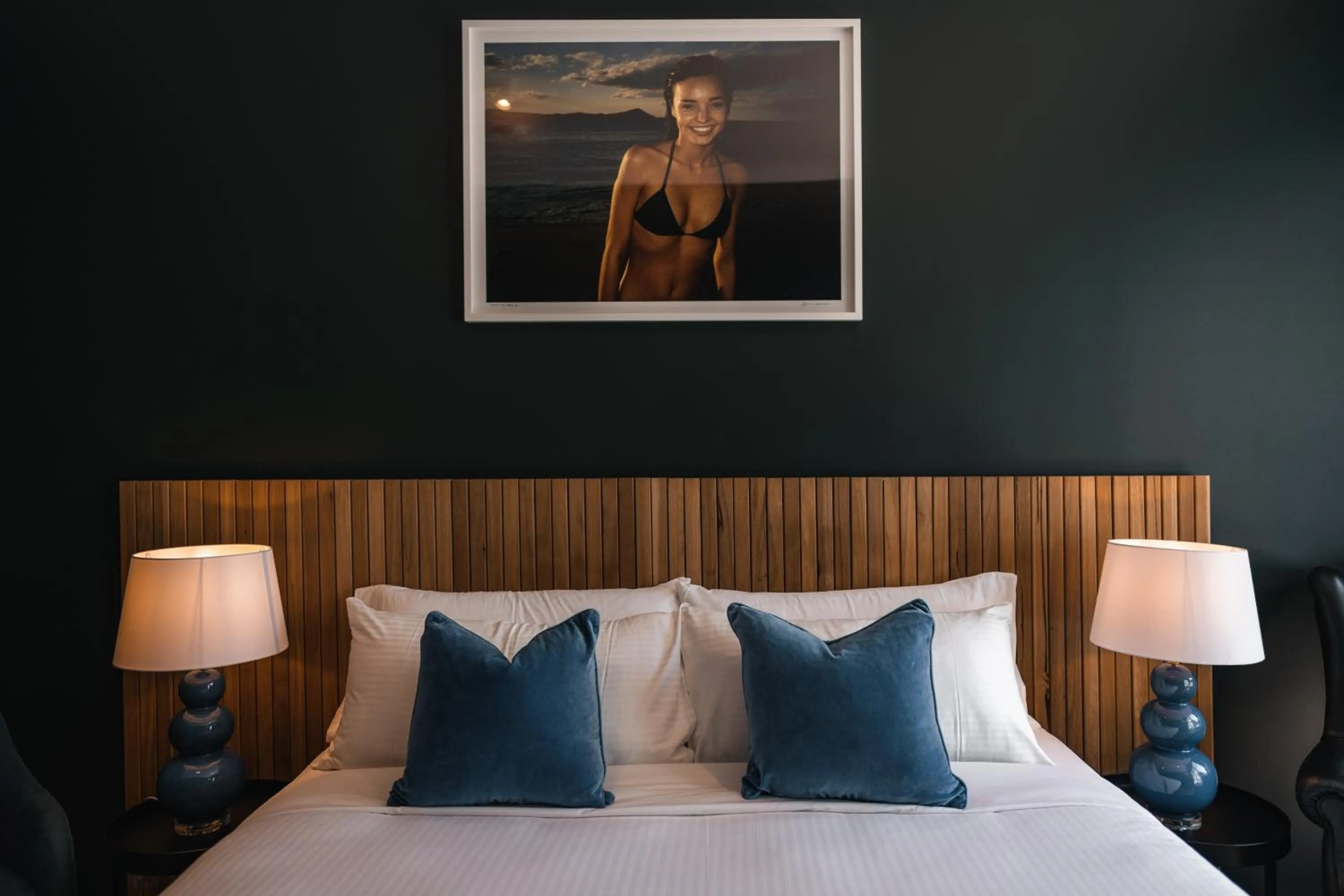 Bed in The Blue Hotel Bondi