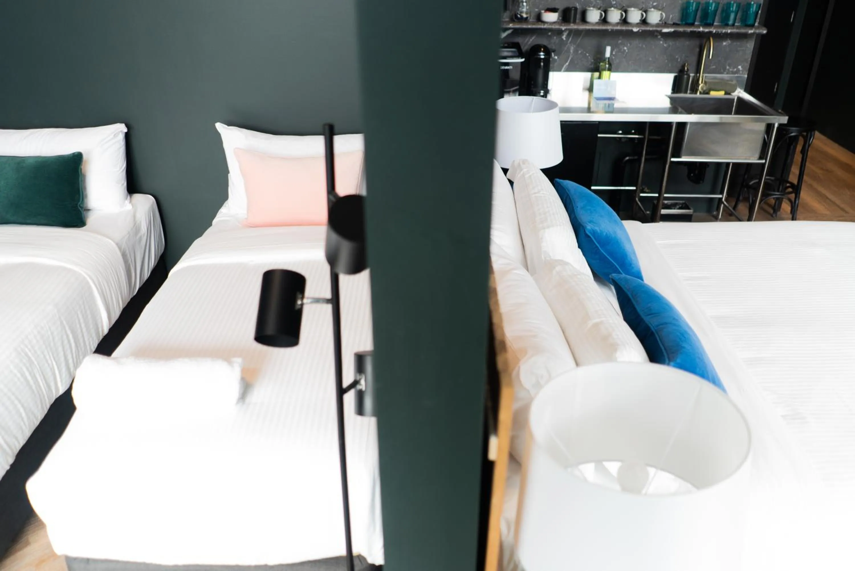 Bed in The Blue Hotel Bondi