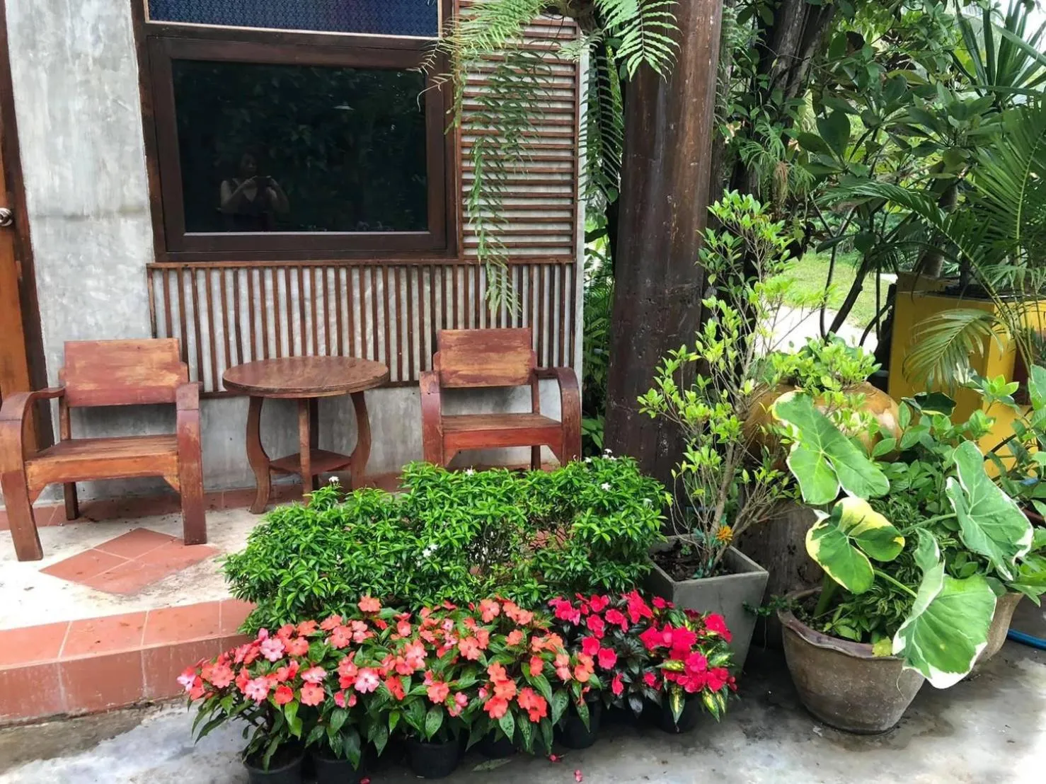 Garden view in Nokkamin Home Chiang Dao
