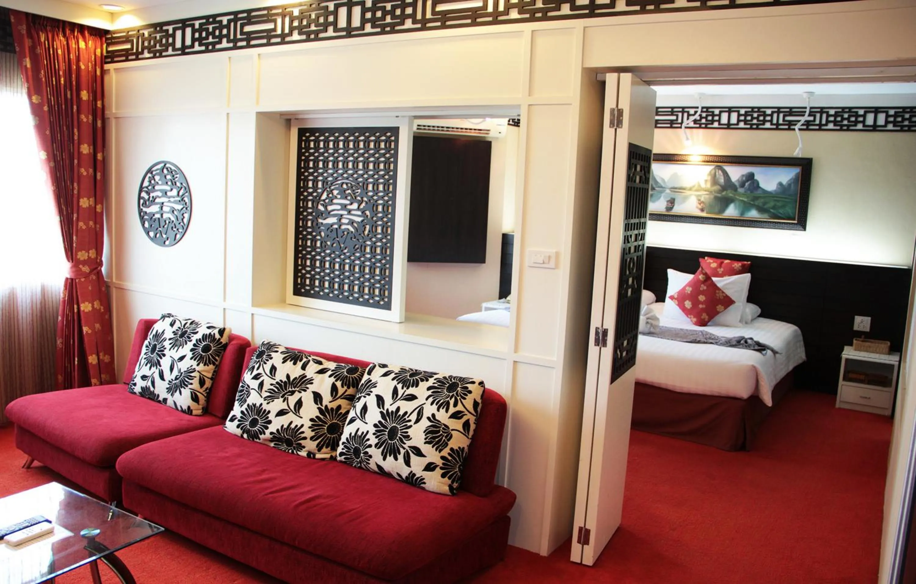 Seating area, Bed in V Verve Service Apartment Hotel