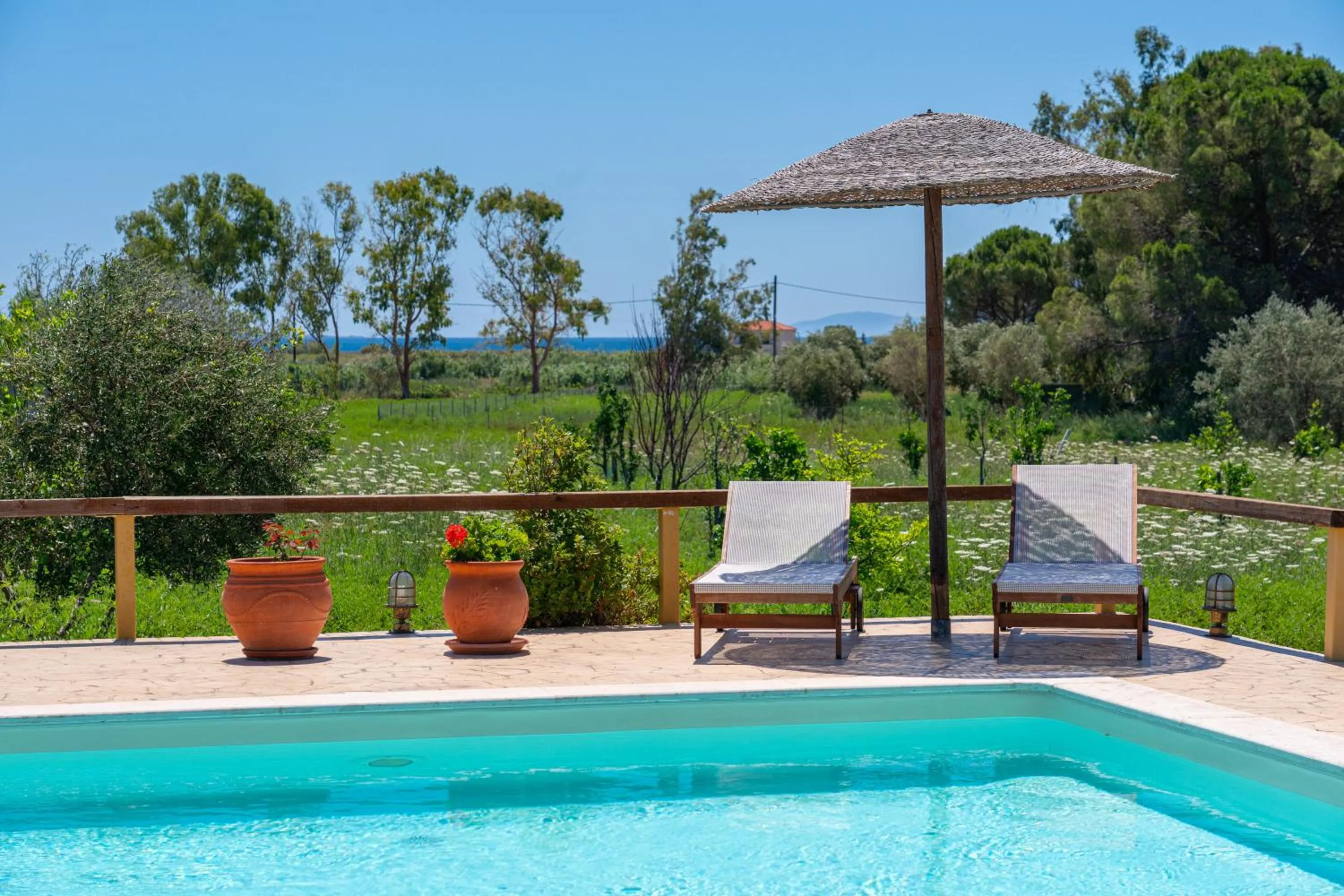 Swimming pool in Aggelina's Apartments