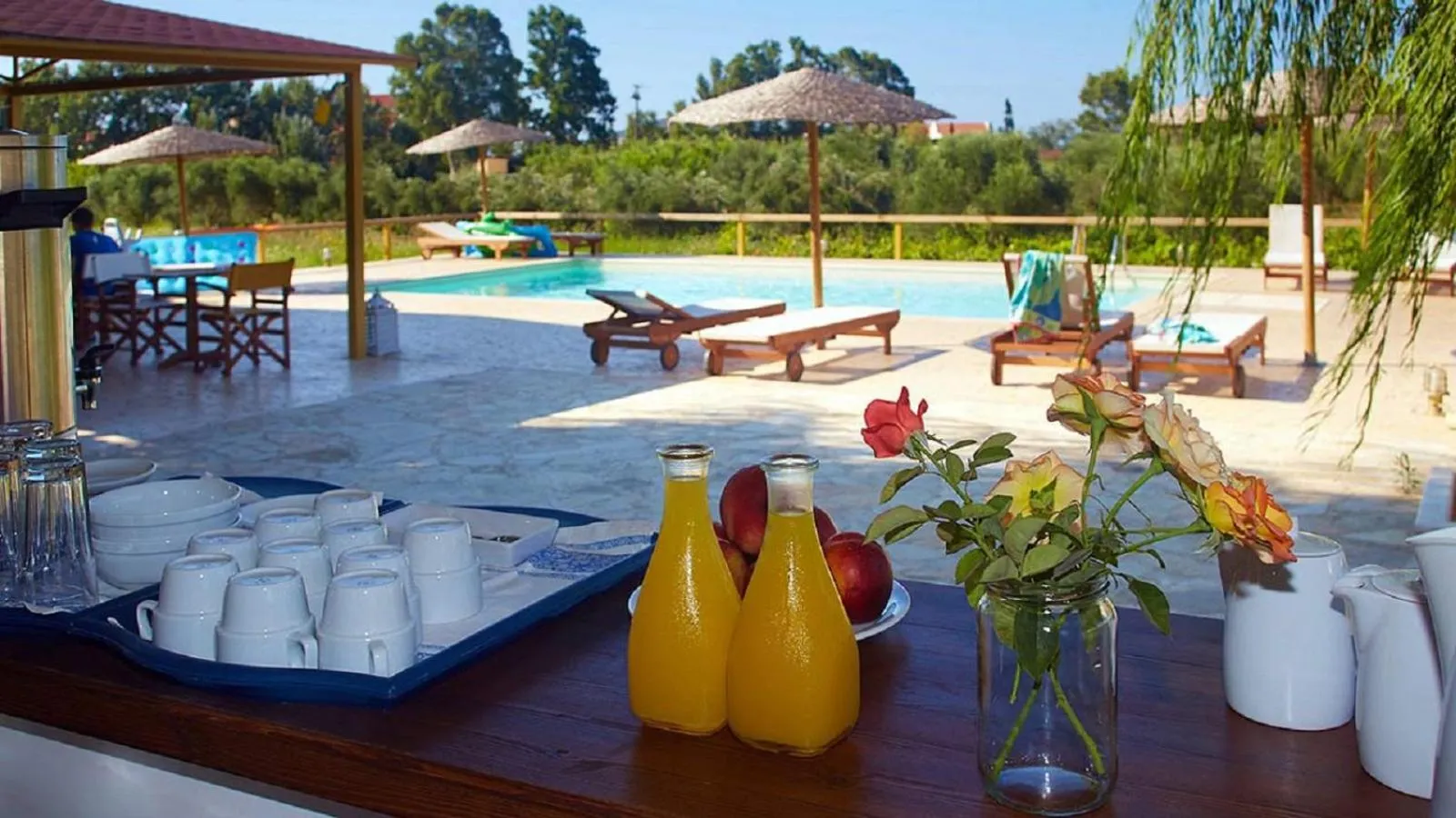 Swimming pool in Aggelina's Apartments