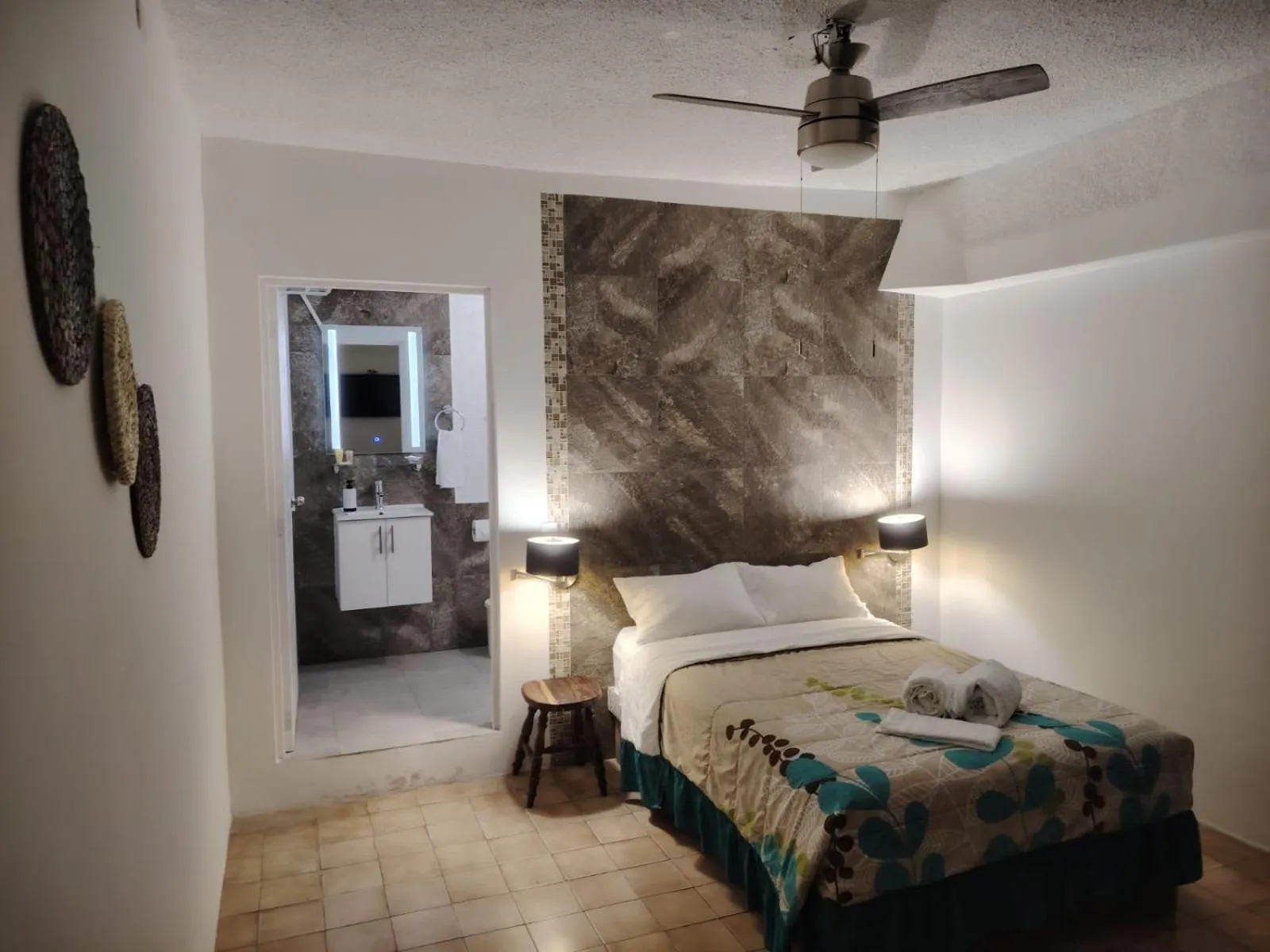 Bed in Cabo Tortuga Hotel Boutique