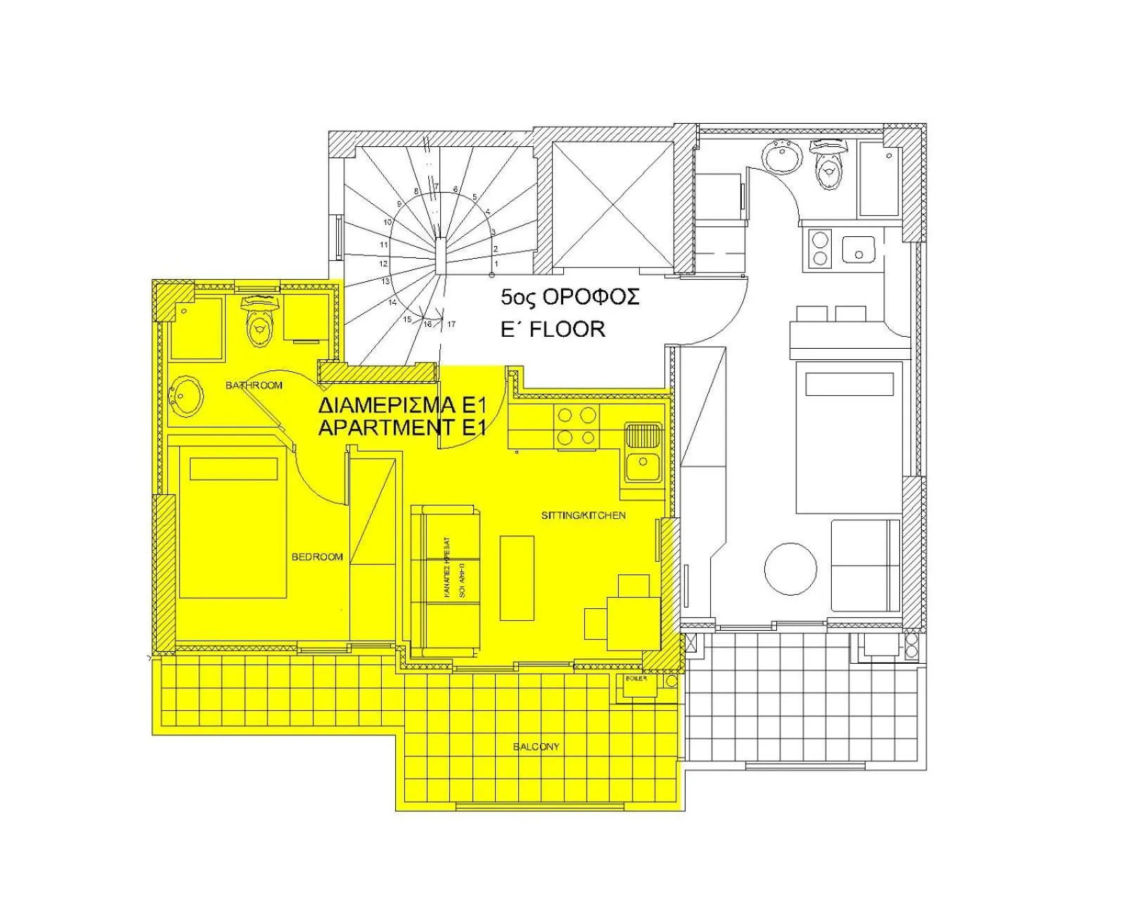 Floor plan in Elvita Apartments 3