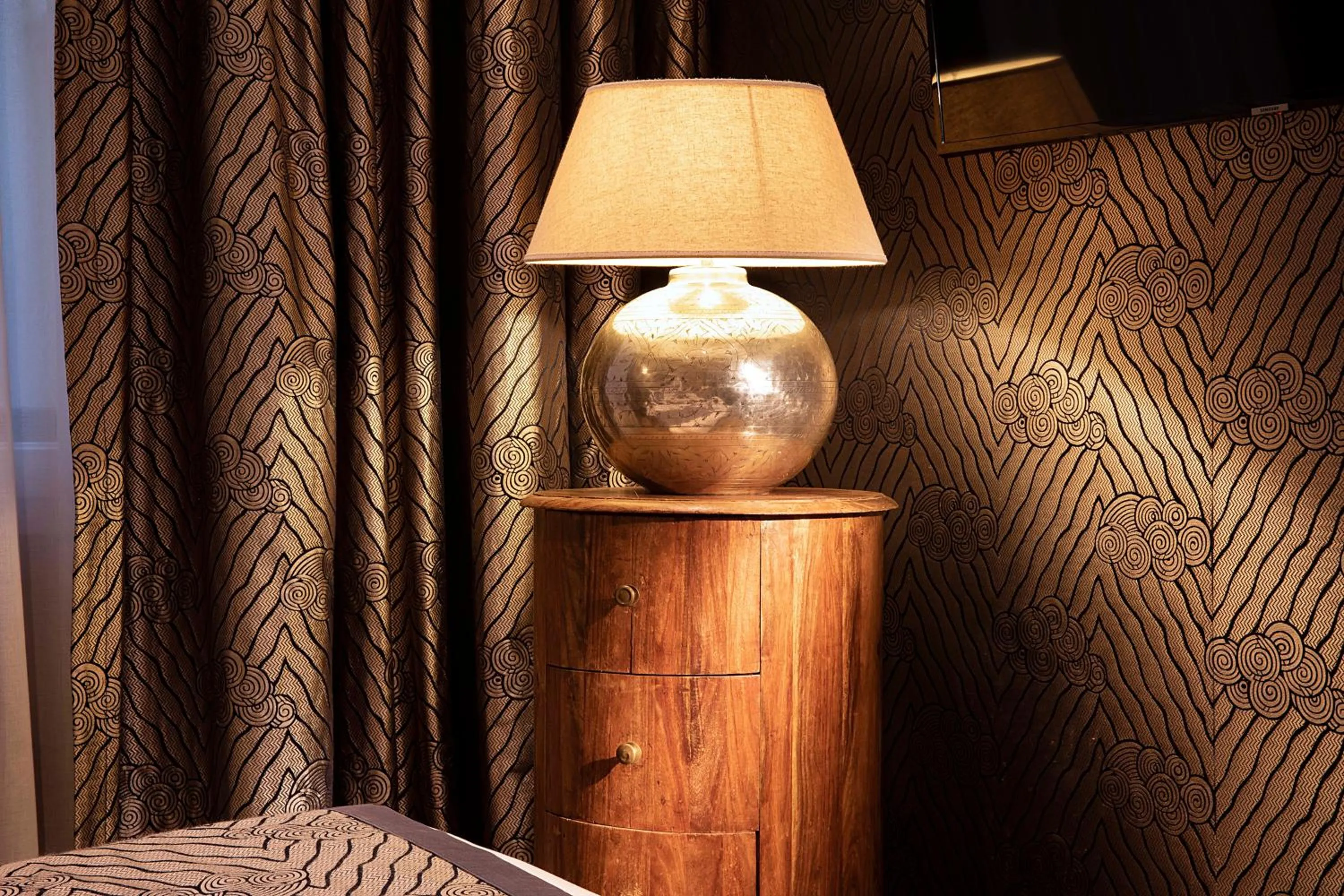 Decorative detail, Bed in Hotel Pas De Calais