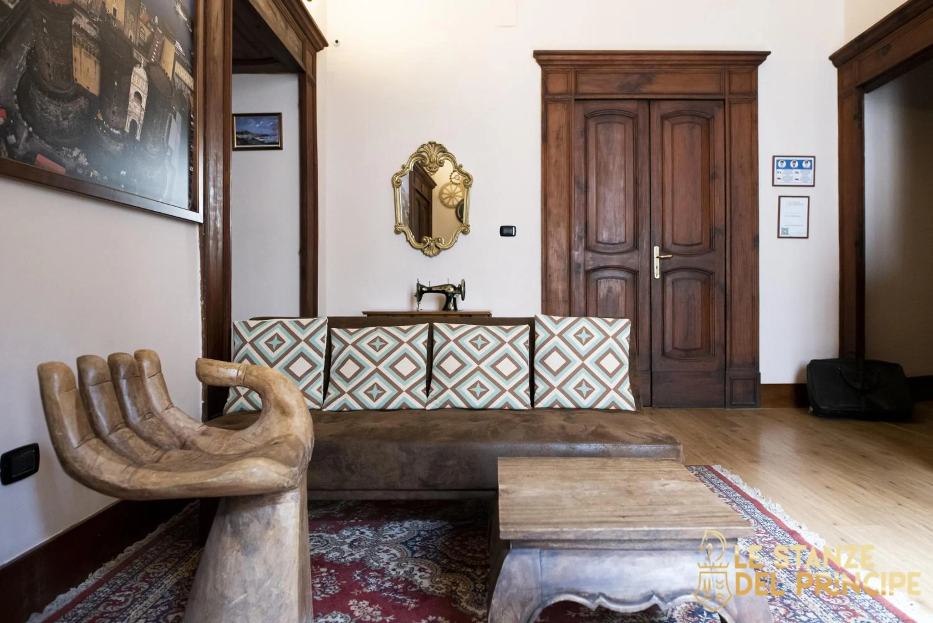 Living room in Le Stanze del Principe