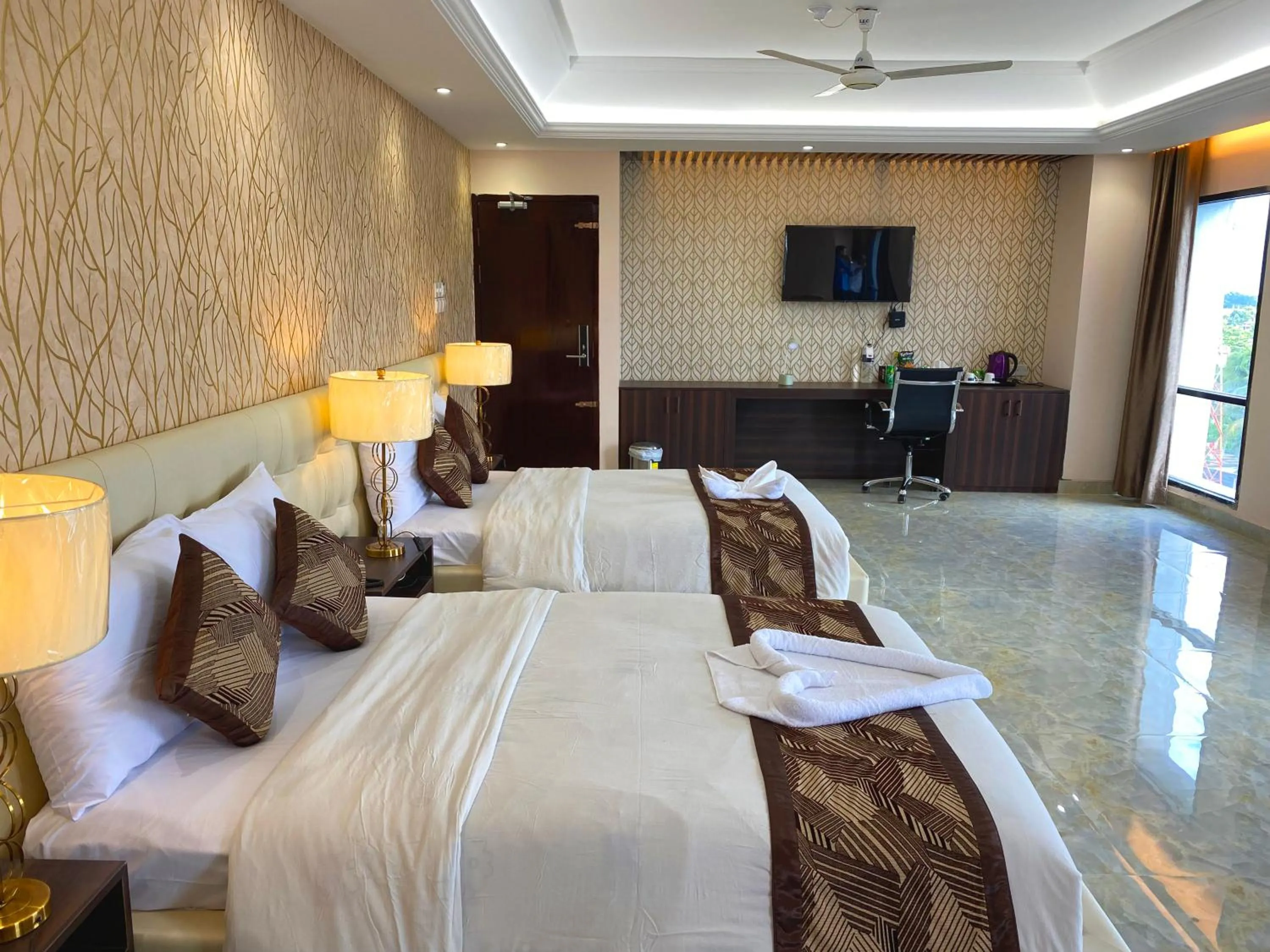 Bed in Hotel Valentino