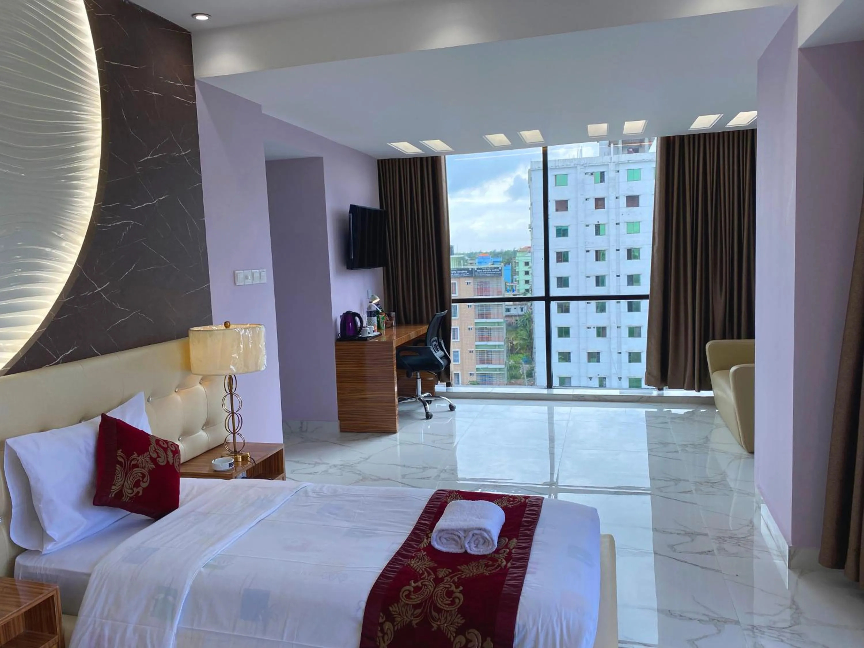 Bed in Hotel Valentino