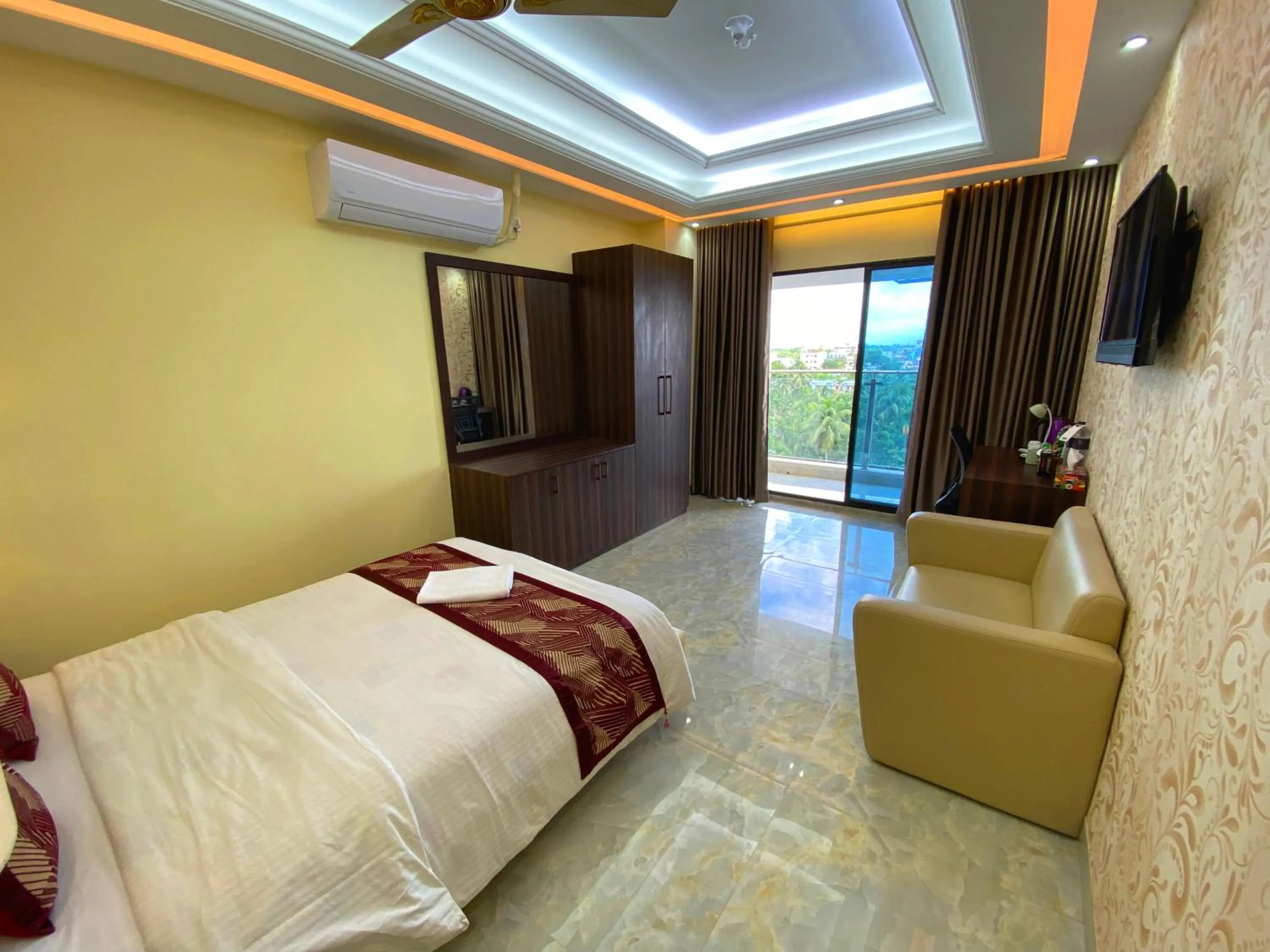 Bed in Hotel Valentino