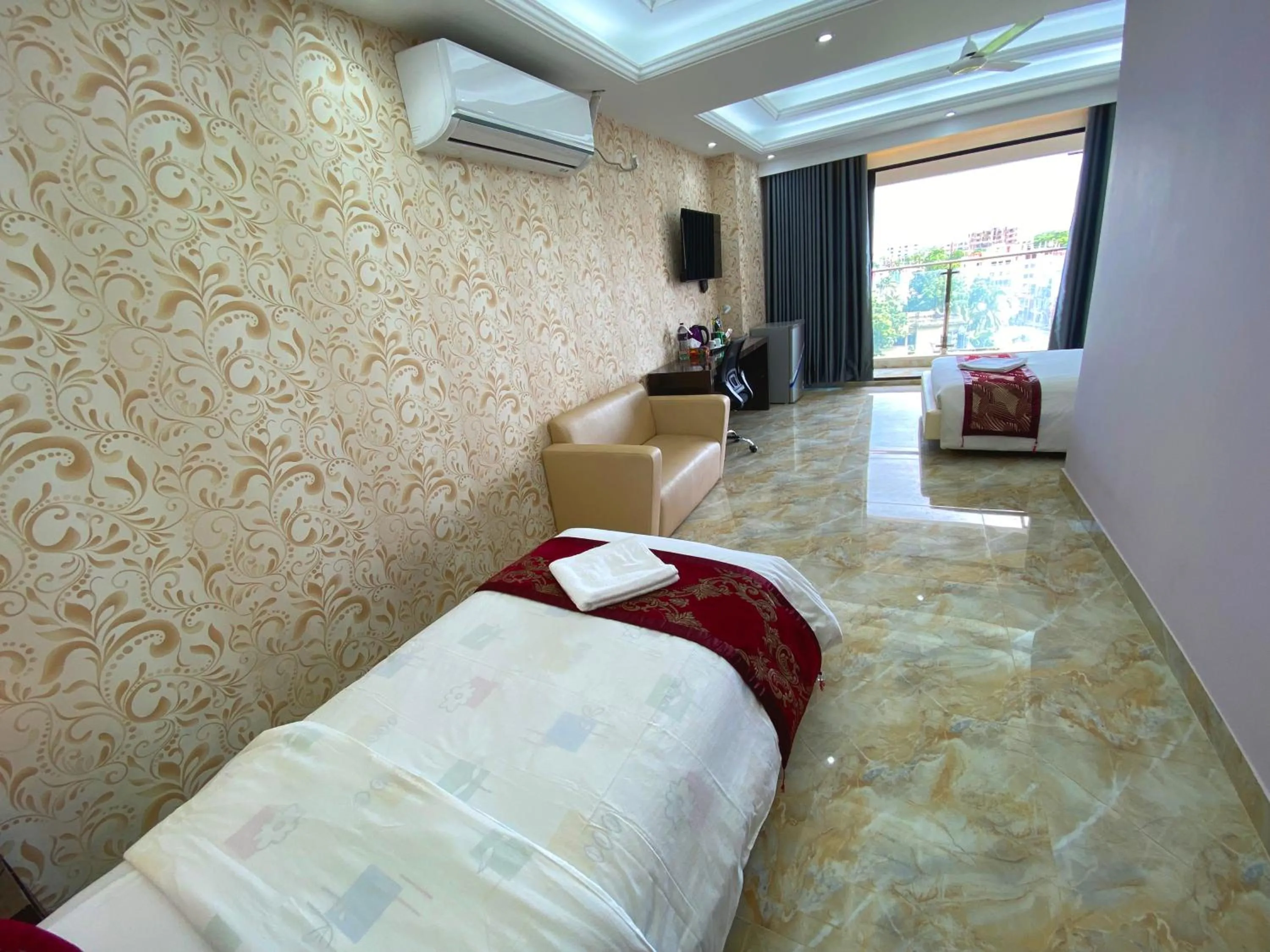 Bed in Hotel Valentino