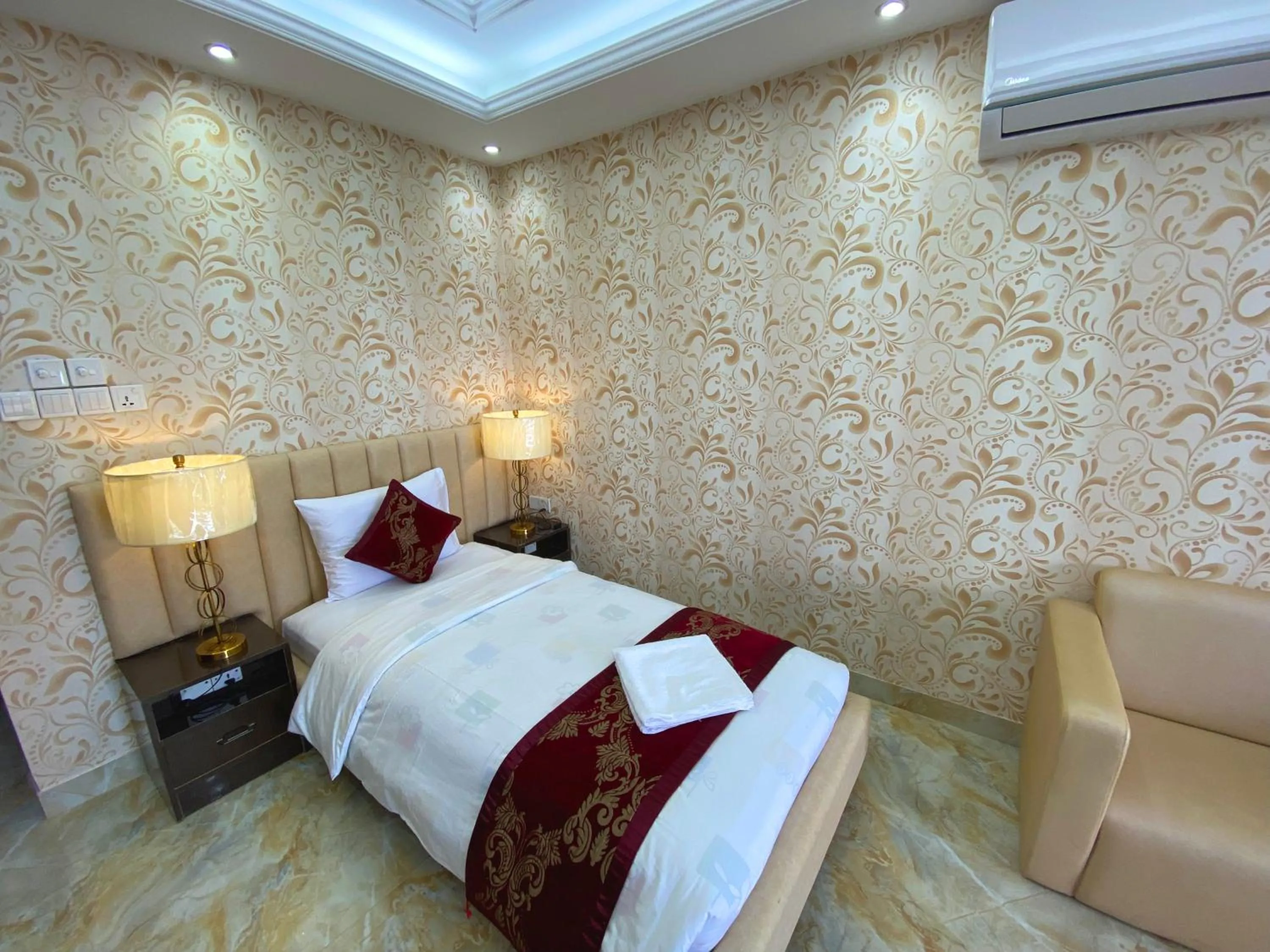 Bed in Hotel Valentino