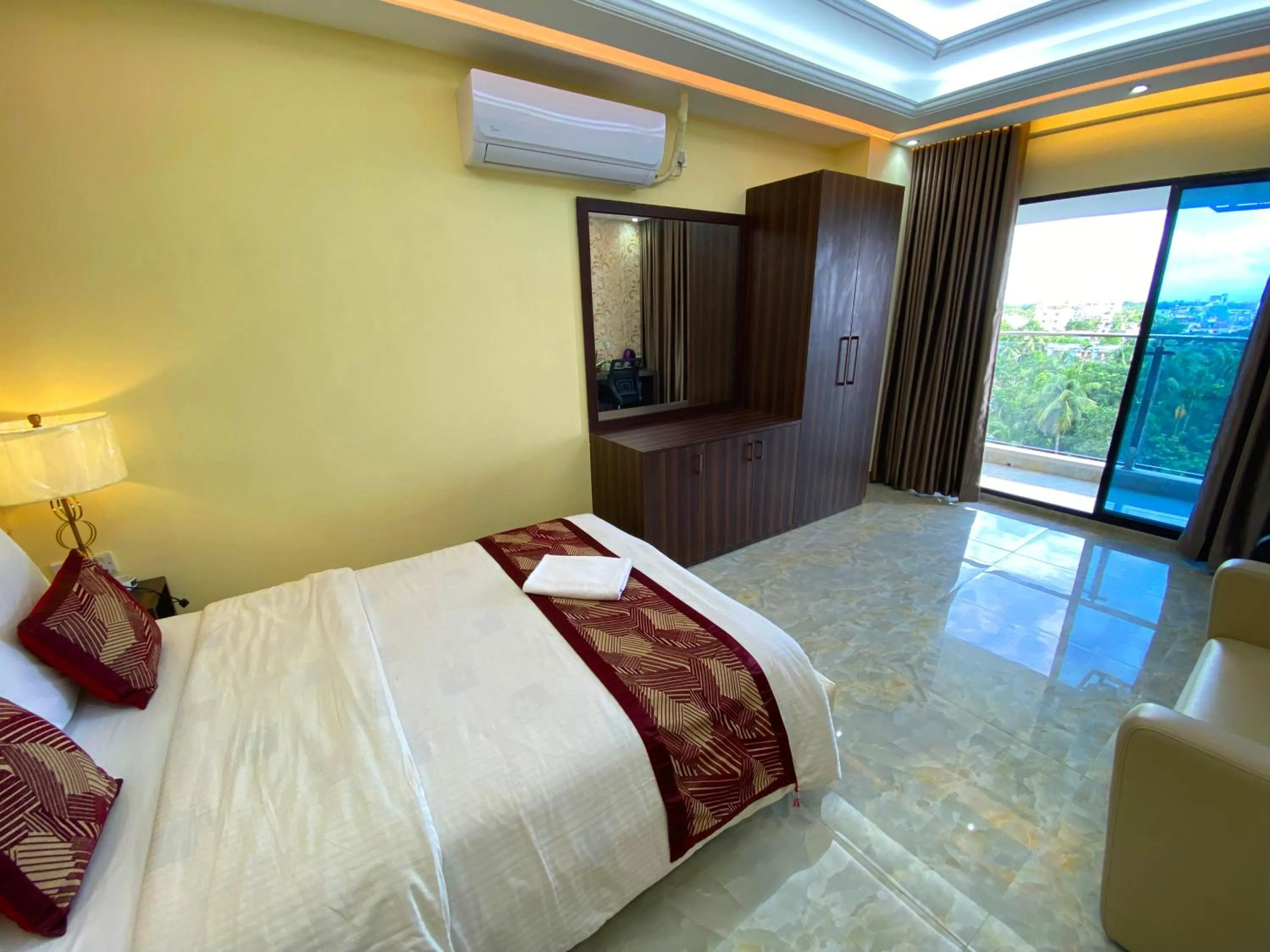 Bed in Hotel Valentino