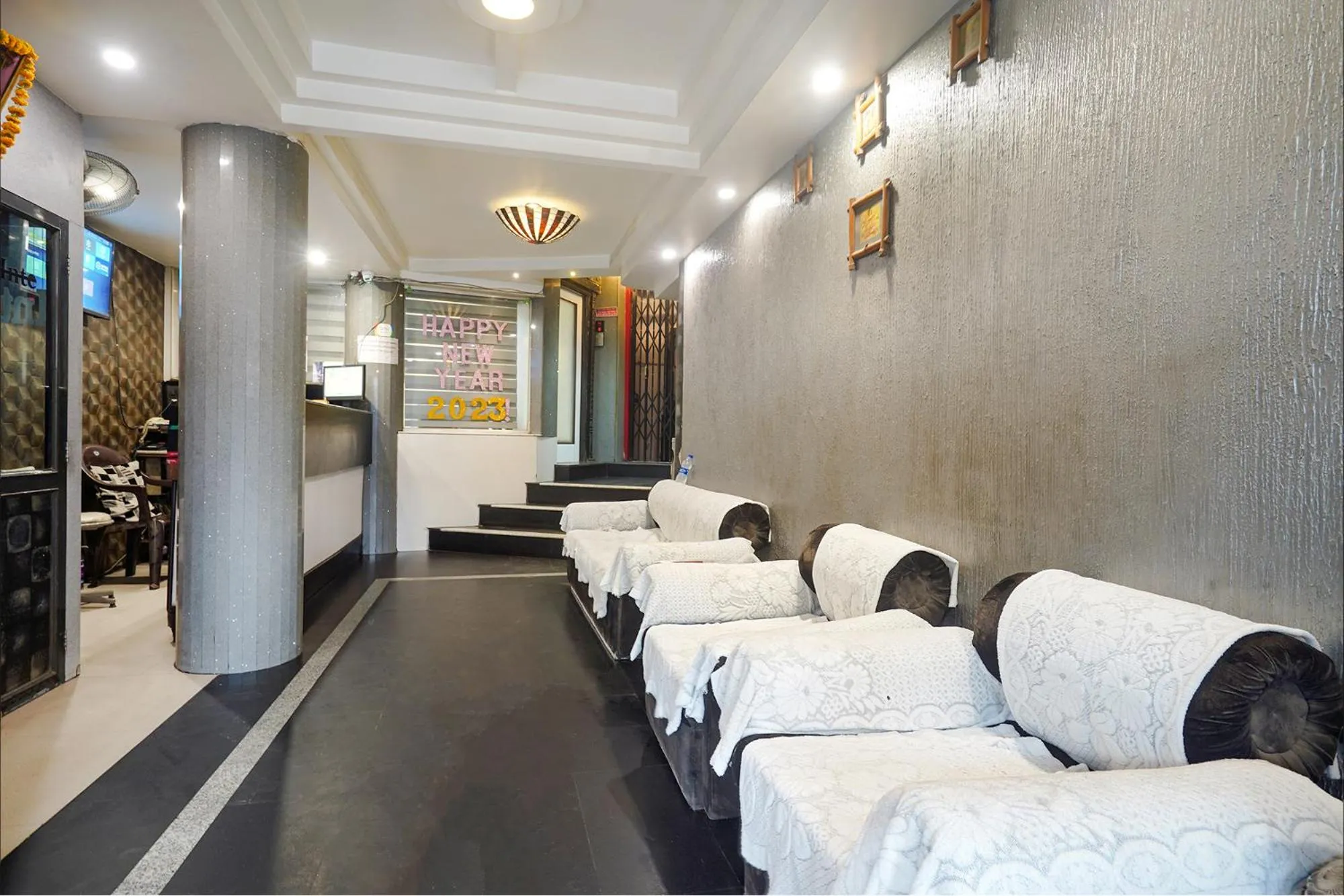 Seating area in FabHotel Shravan - Nr Eternity Mall