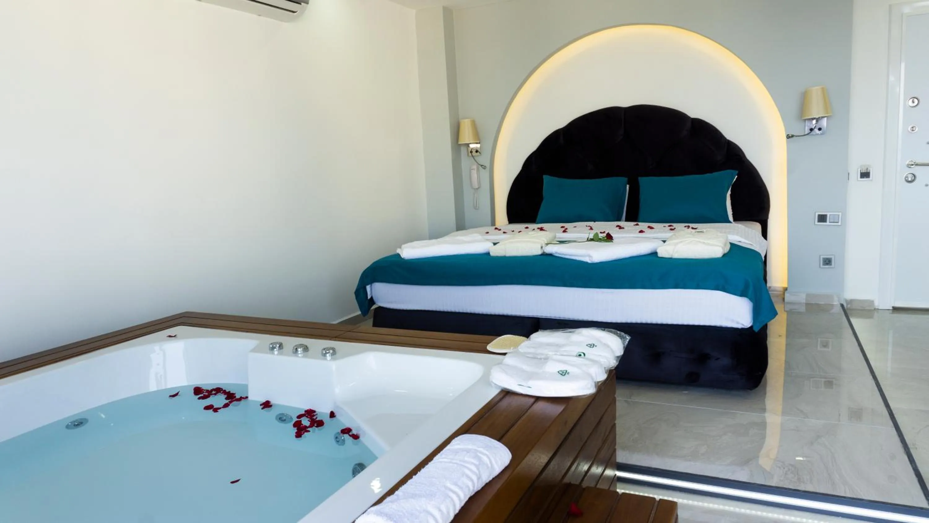 Bed in Yelken Apart Hotel