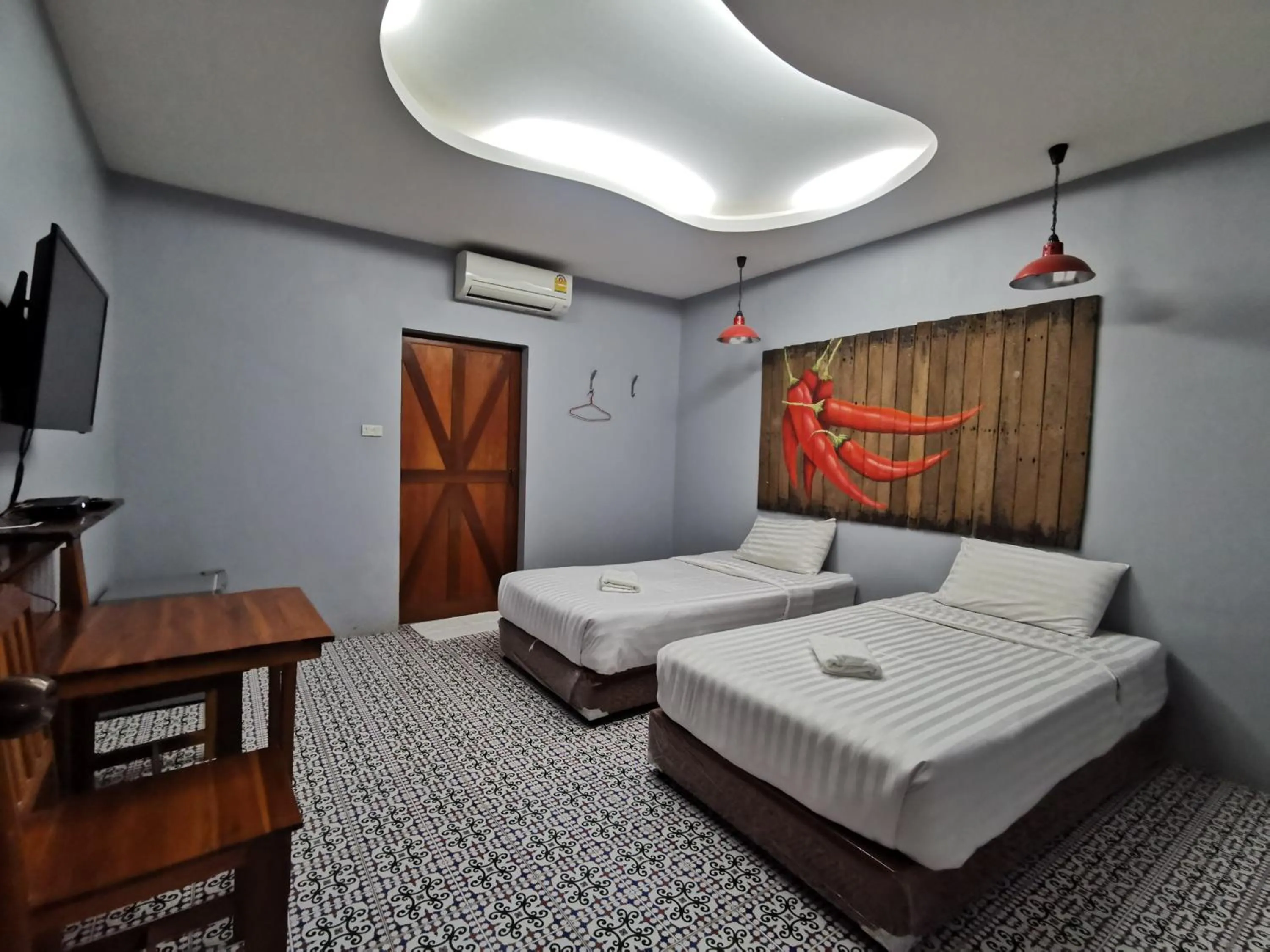 Bedroom, Bed in Happy Field Resort