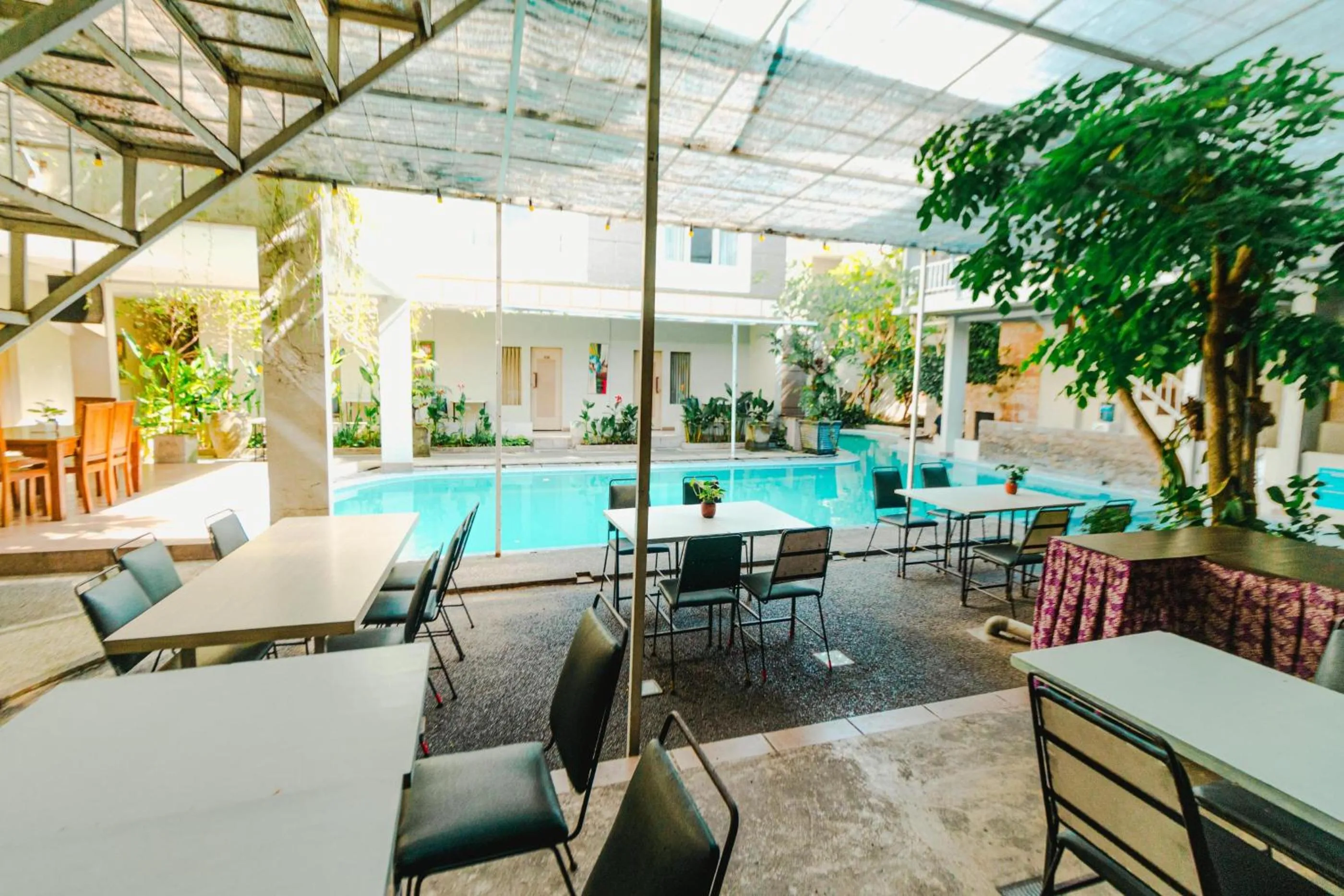 Patio in Bidari Hotel Lombok