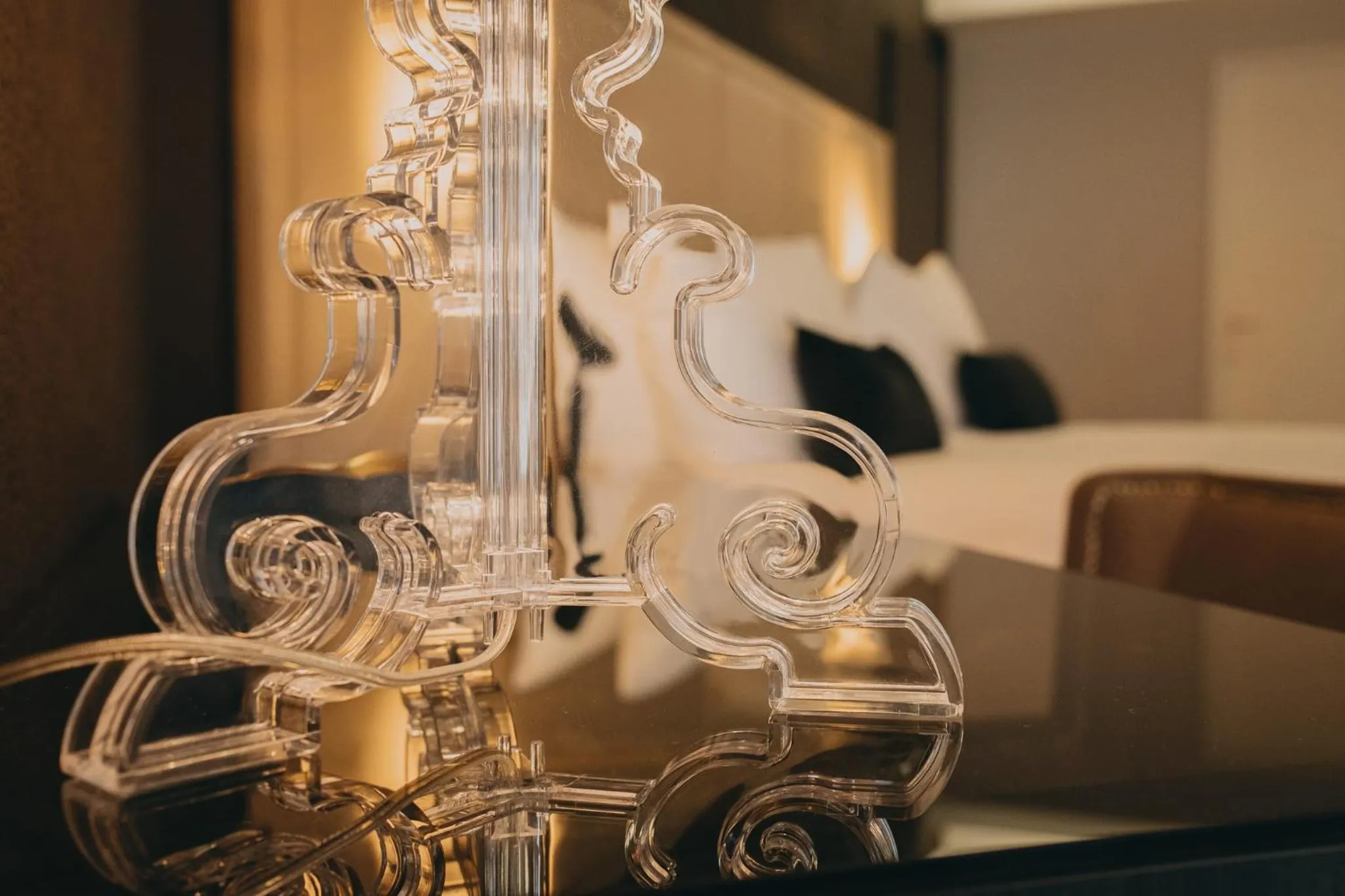 Decorative detail, Bed in Hotel Dakota