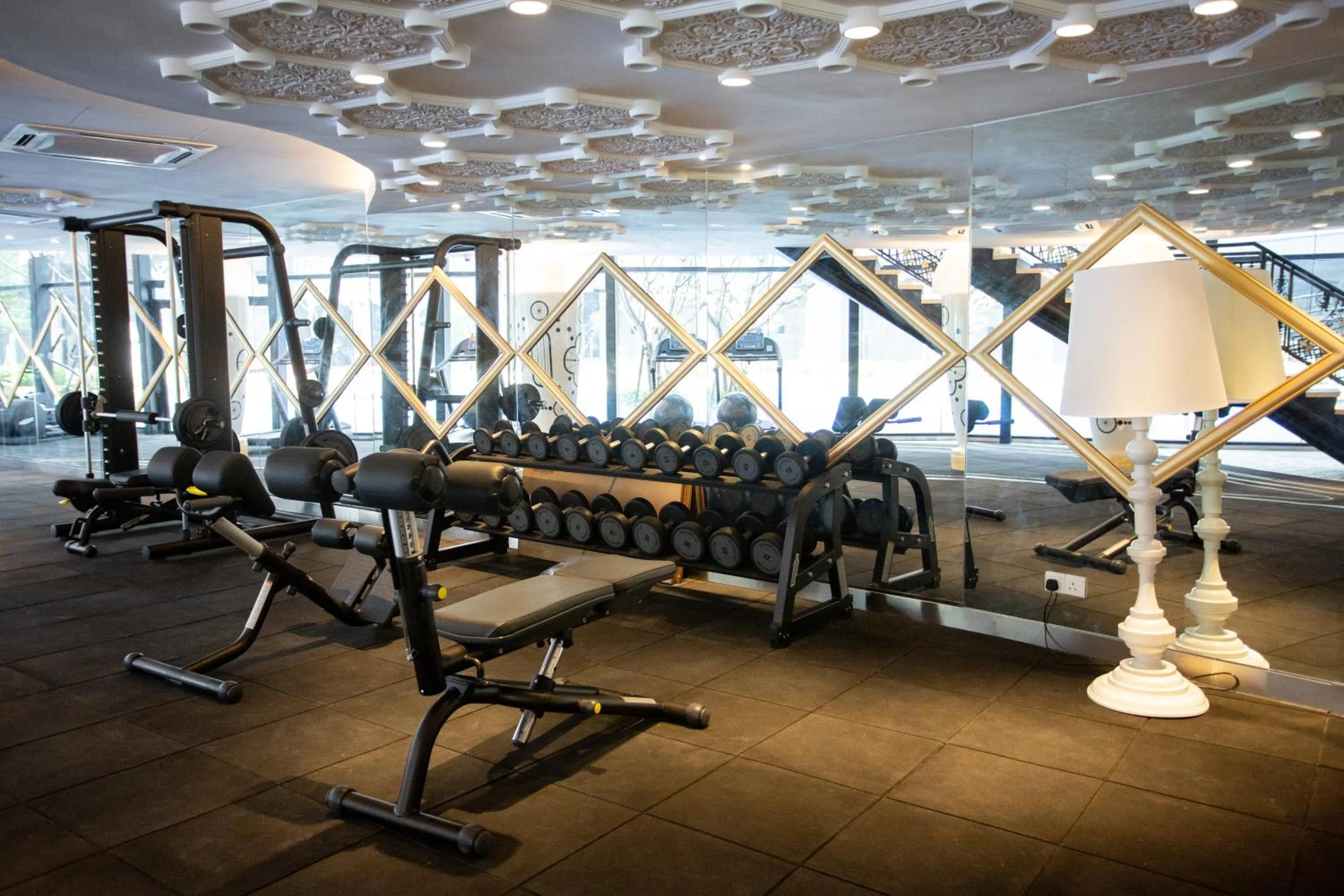 Fitness centre/facilities in ARTE MONT KIARA BY PSM Luxury Suites