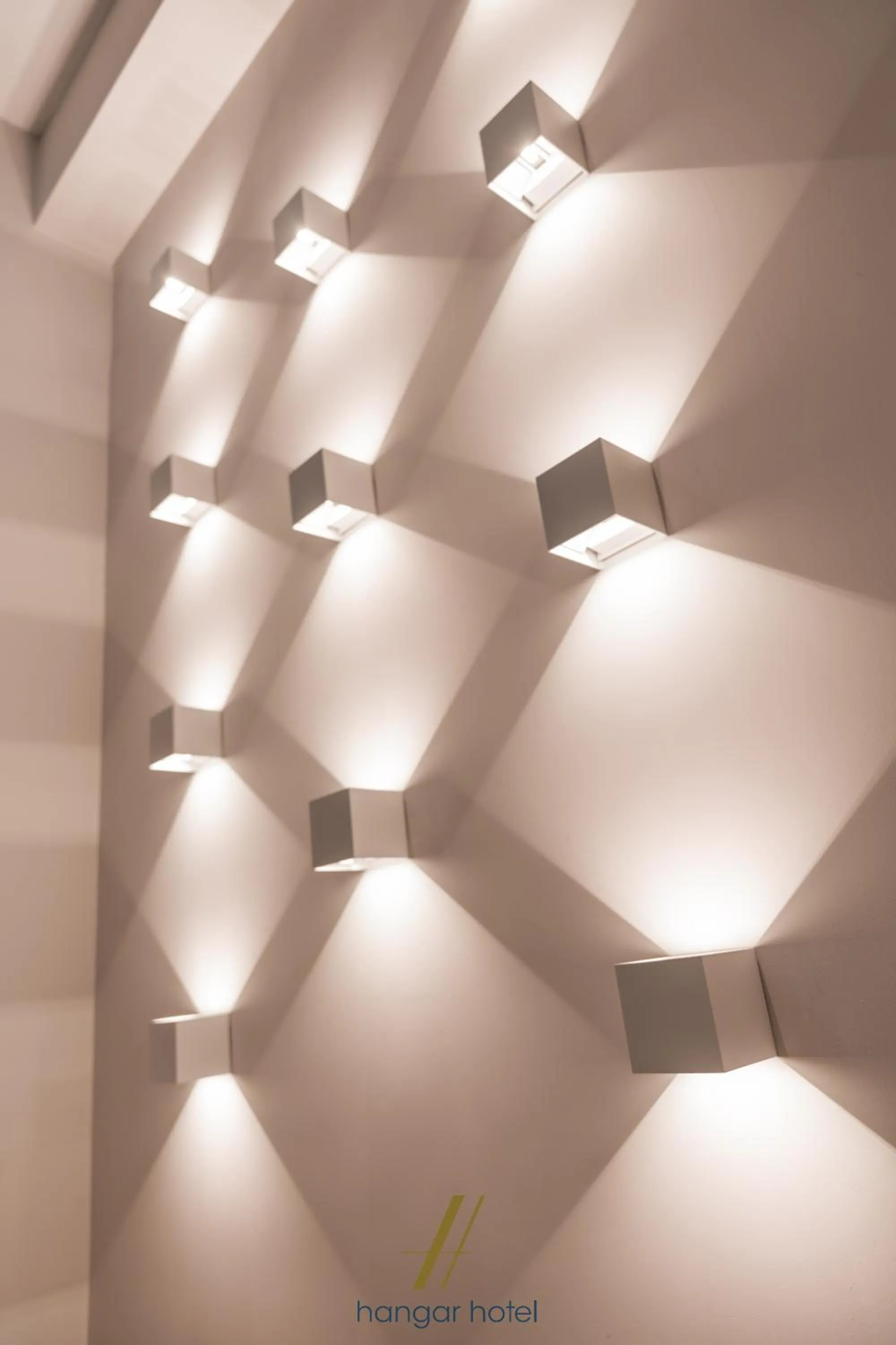 Inner courtyard view in Hangar Hotel