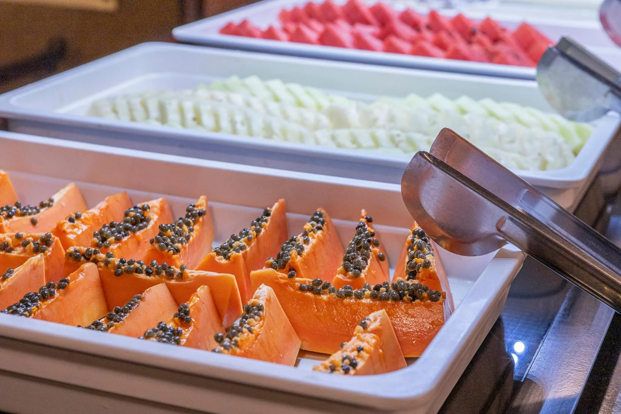 Buffet breakfast in Nikkey Palace Hotel