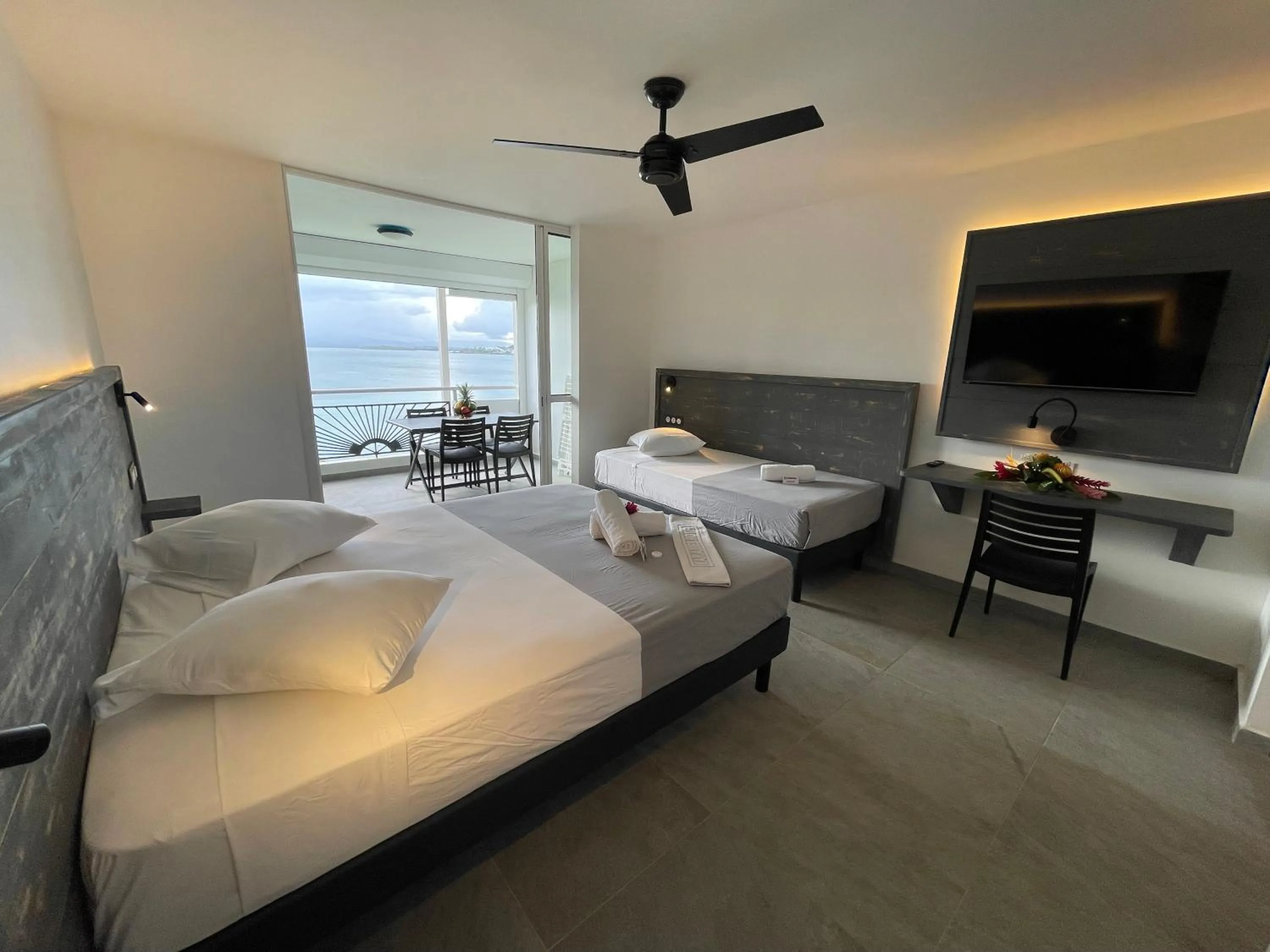 Bed in Karaibes Residence