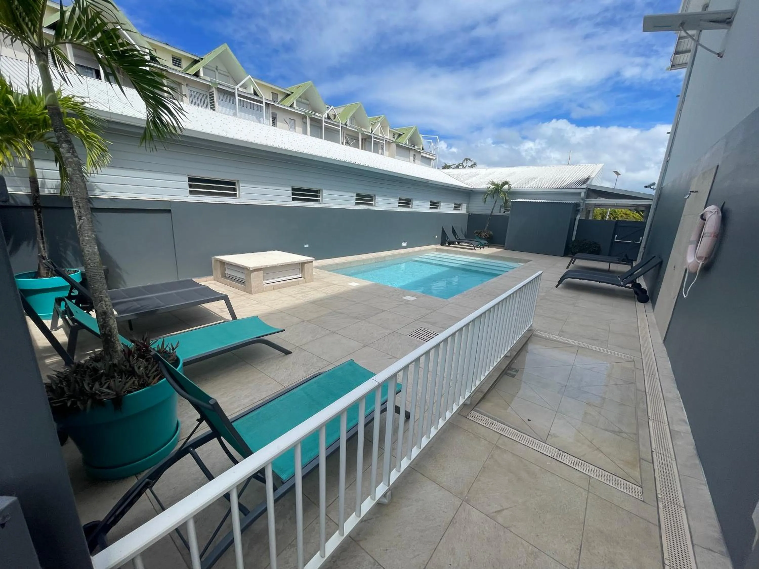Pool view in Karaibes Residence