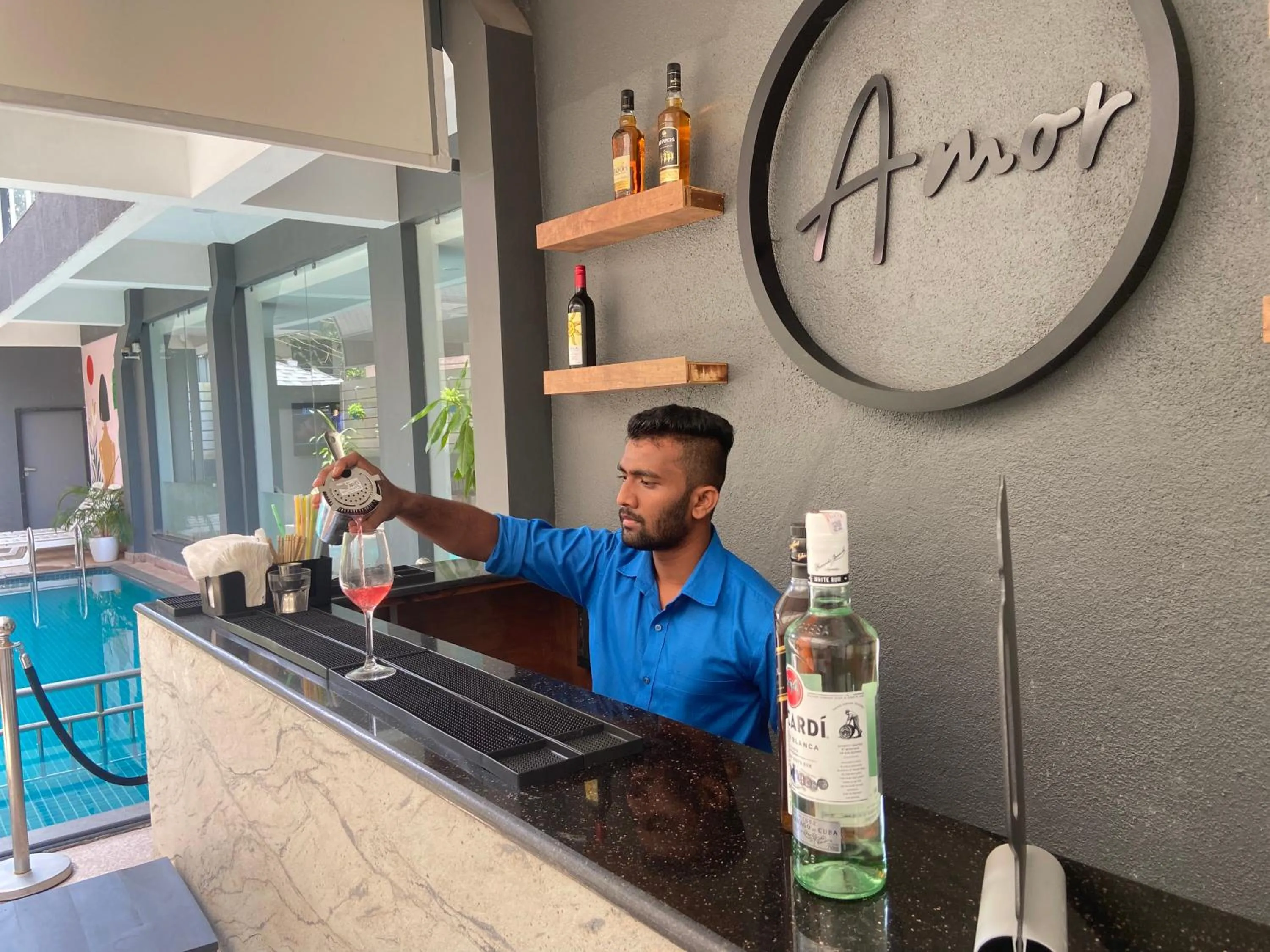 Lounge or bar in Amigos Candolim Beach