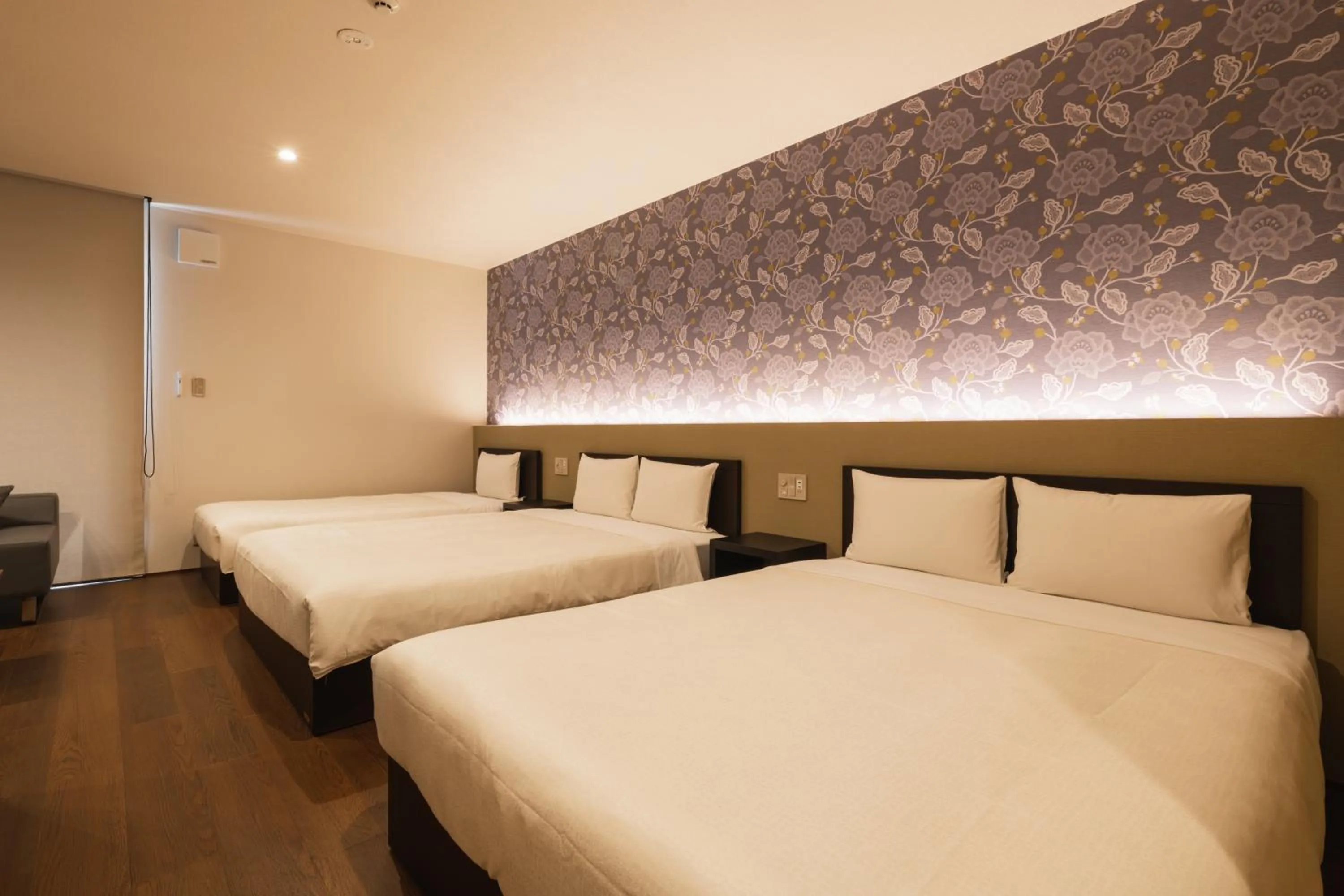 Bed in GRAND BASE Hakata Gofuku