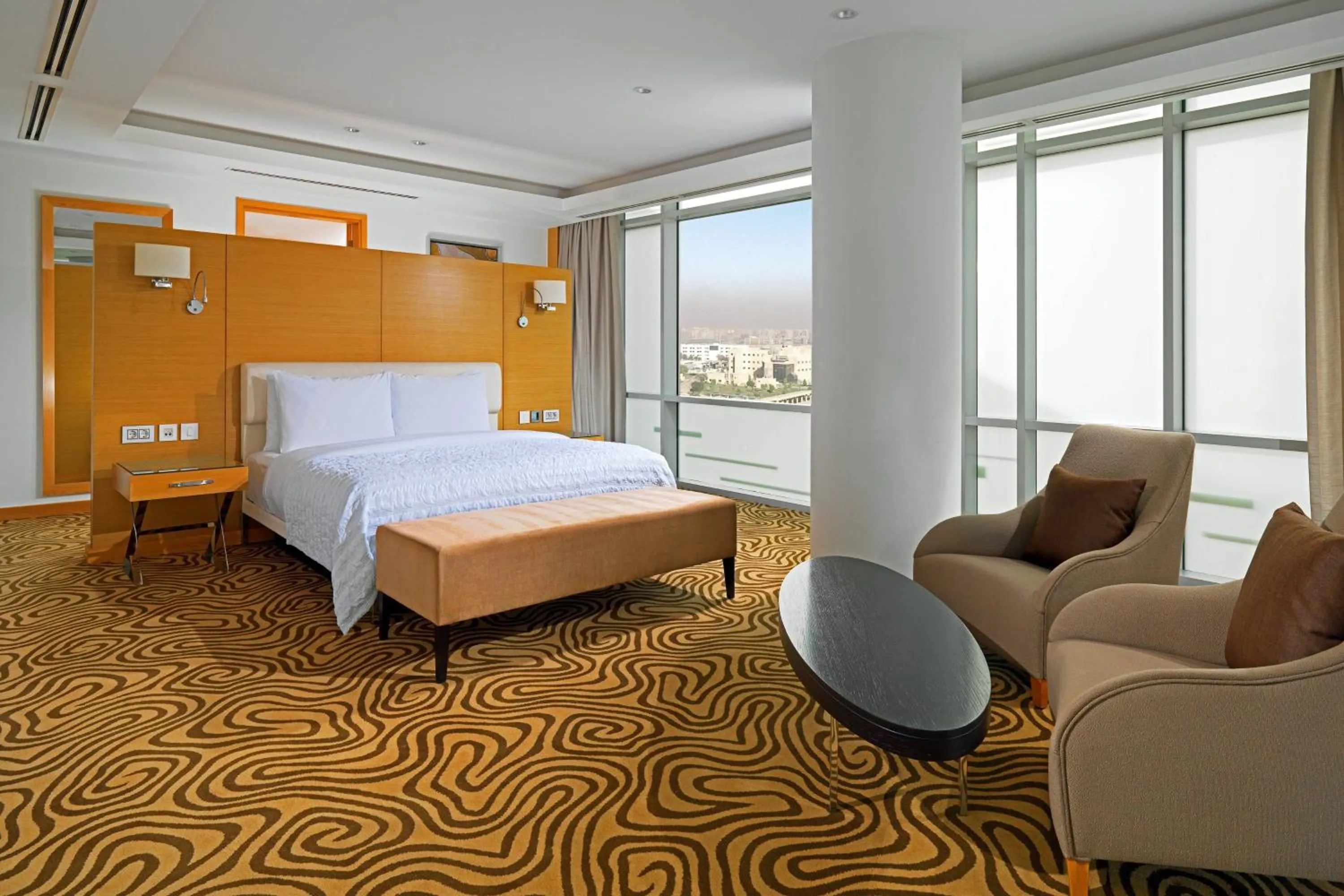 Photo of the whole room, Bed in Le Meridien Cairo Airport