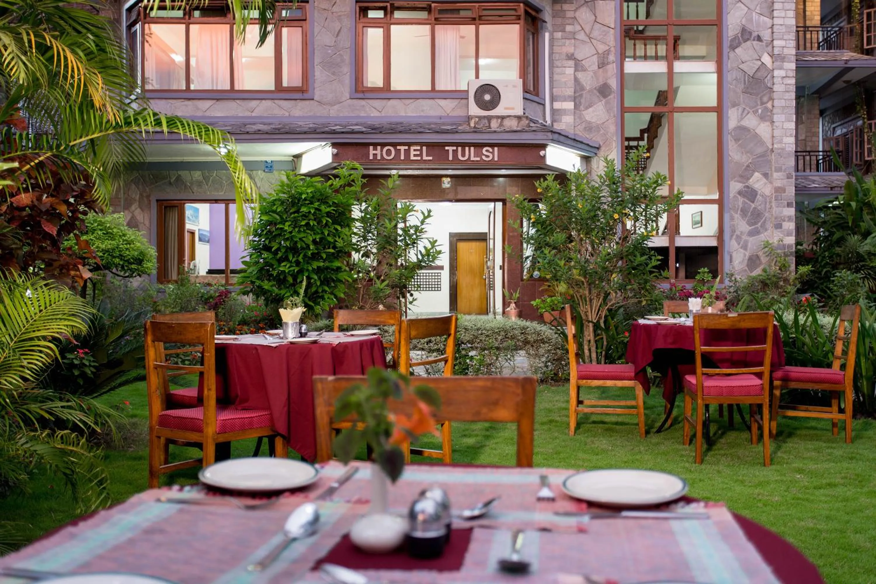 Garden in Hotel Tulsi