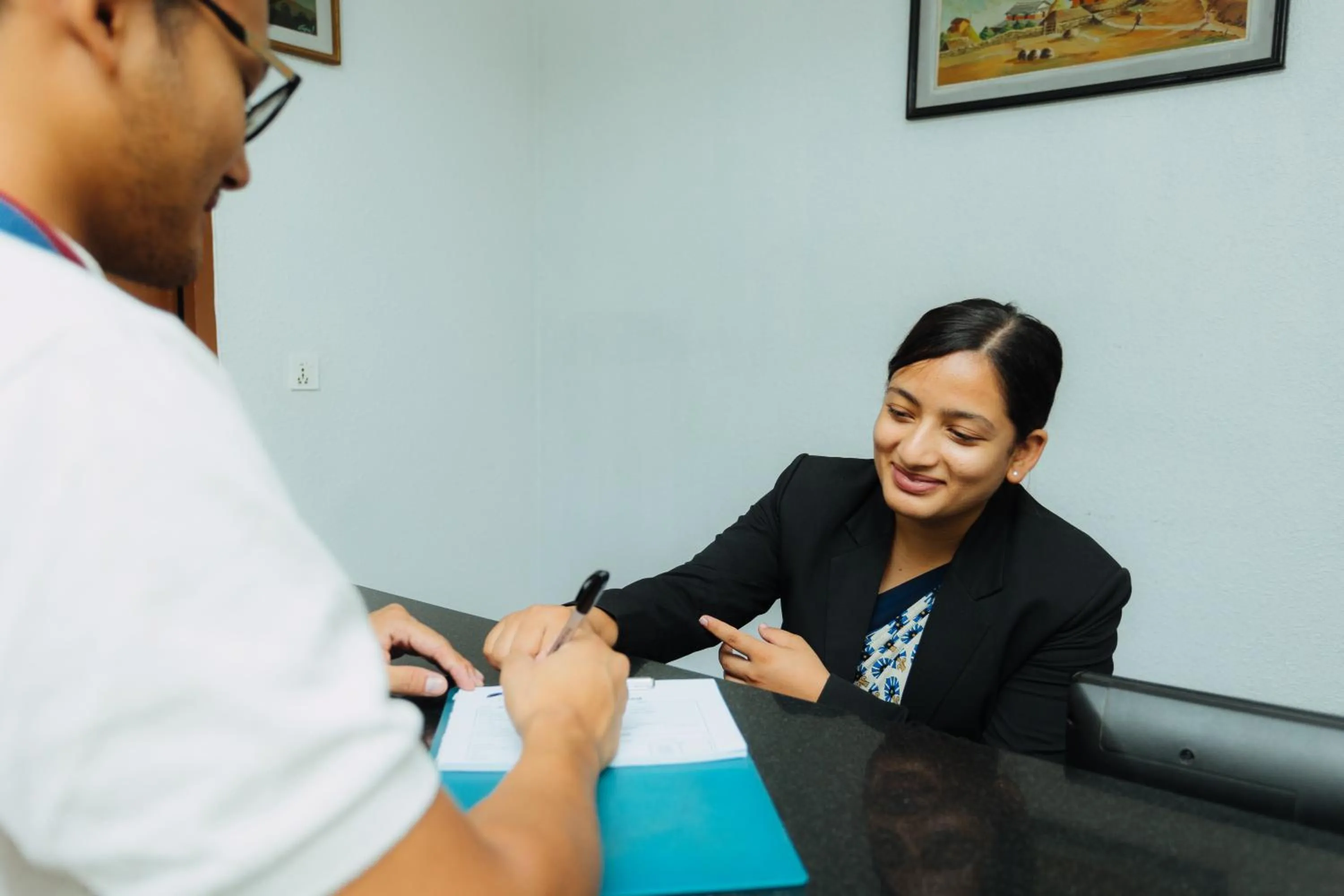Lobby or reception in Hotel Tulsi