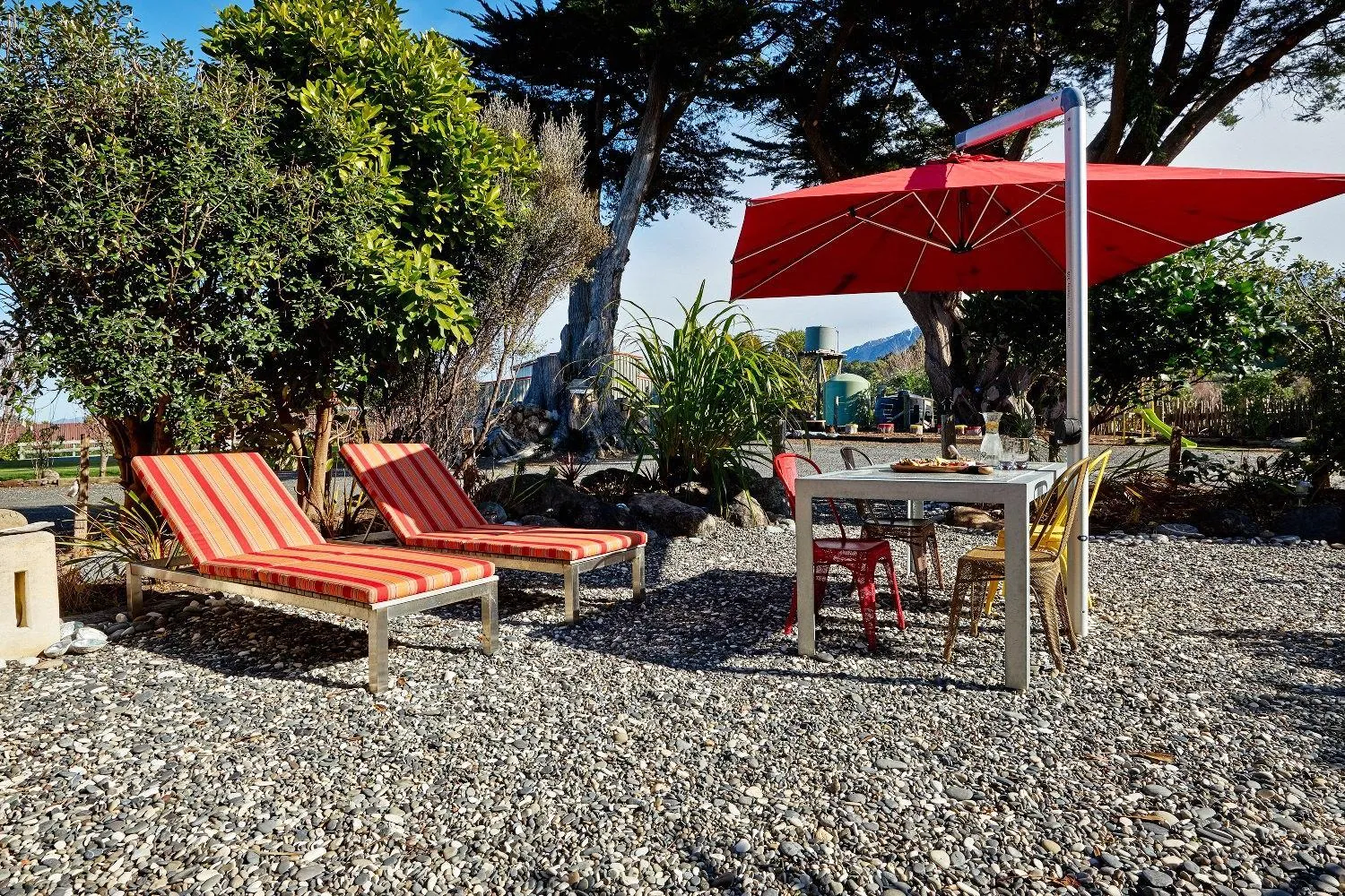 Patio in The Factory Luxury Accomodation