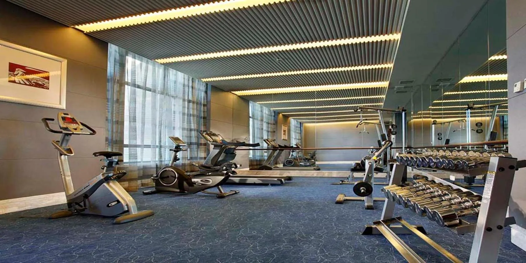 Fitness centre/facilities in Crowne Plaza Ordos, an IHG Hotel