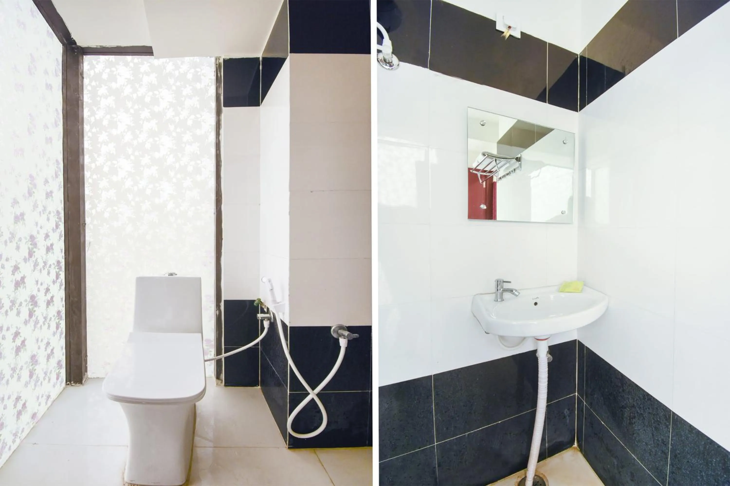 Bathroom in Super Hotel O Red Stone Near Netaji Subhash Chandra Bose International Airport