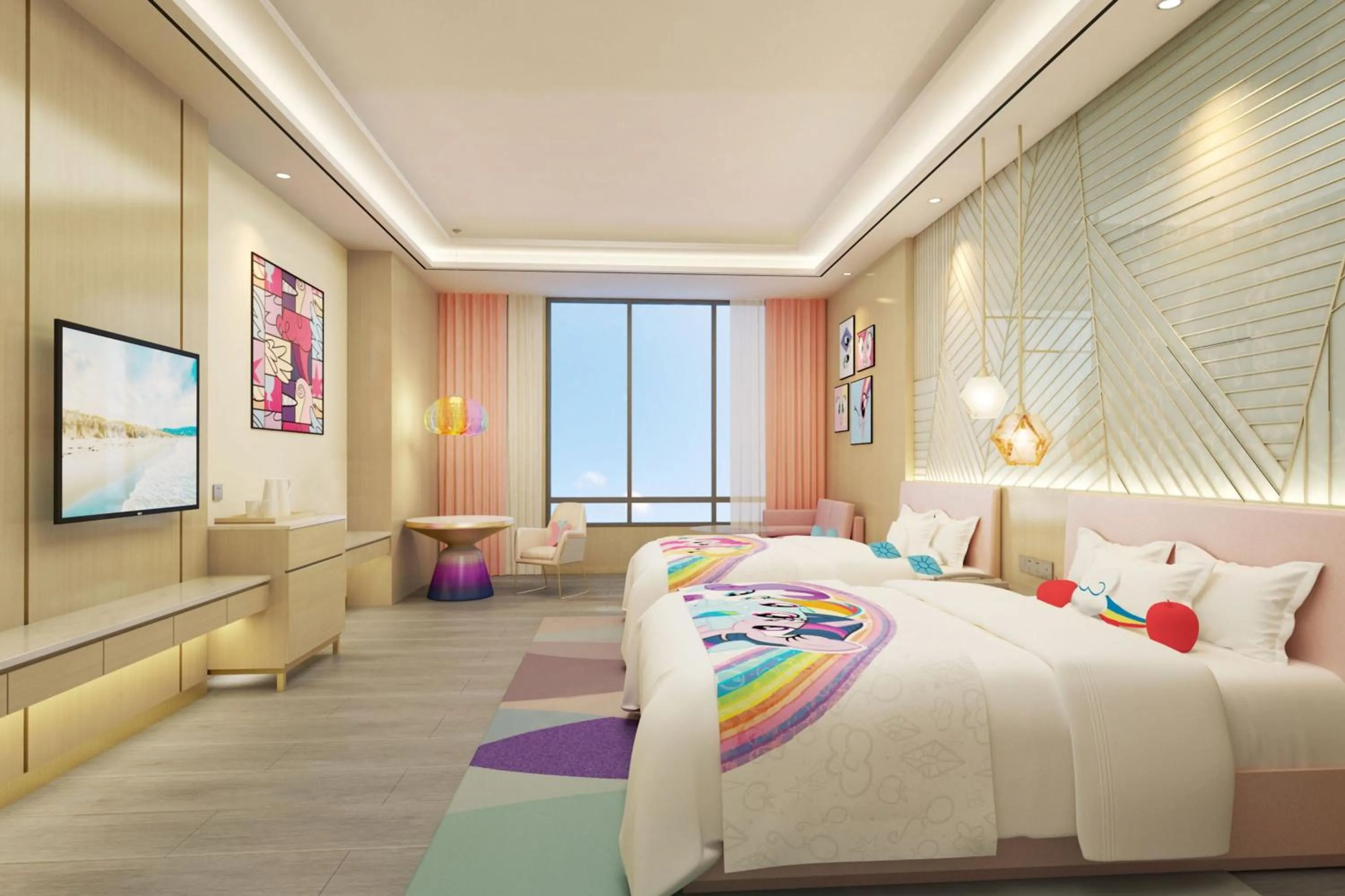 Photo of the whole room, Bed in Shanghai Marriott Hotel Pudong South