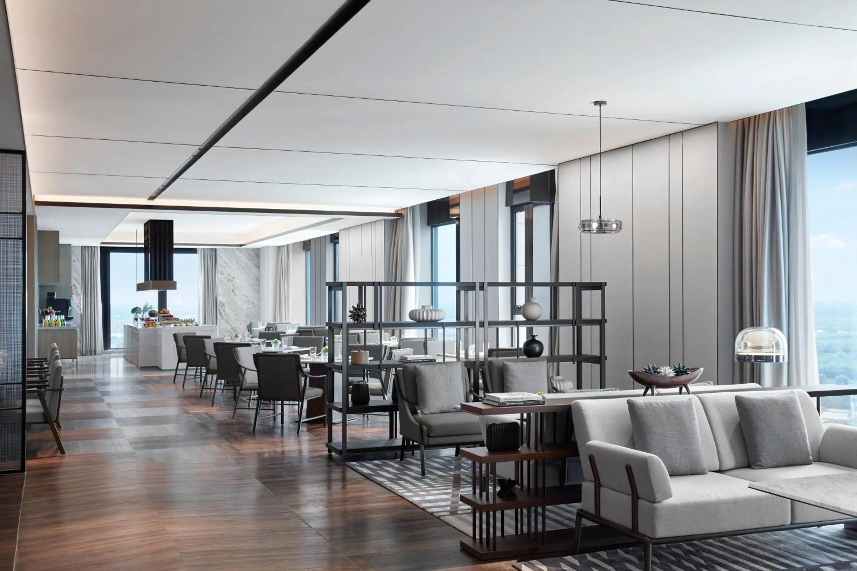 Lounge or bar in Shanghai Marriott Hotel Pudong South