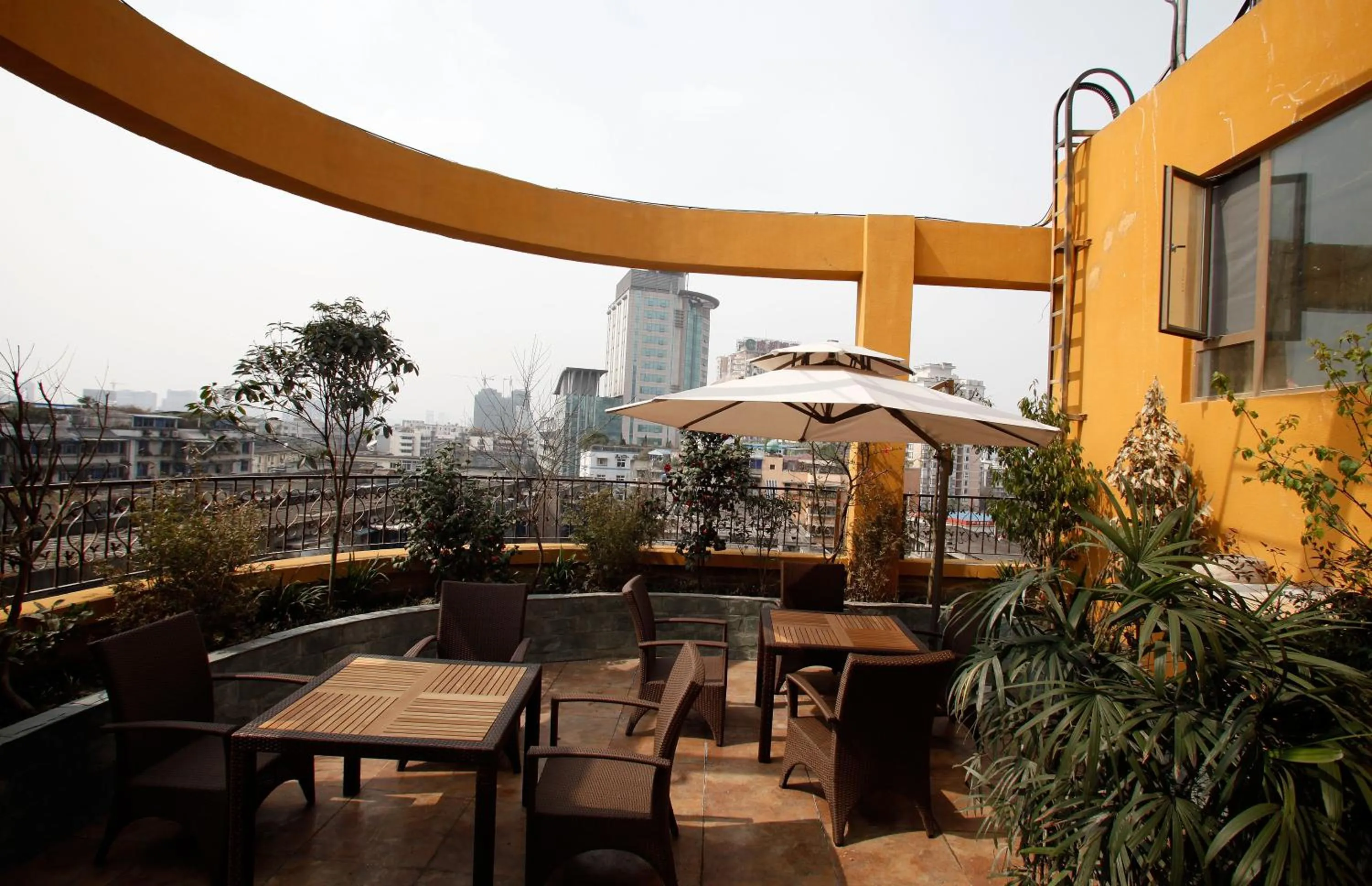 Balcony/Terrace in Aoting Garden Hotel