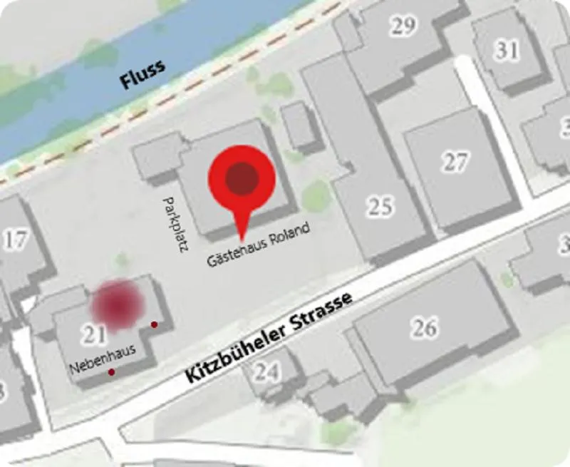 Location in Gästehaus Roland