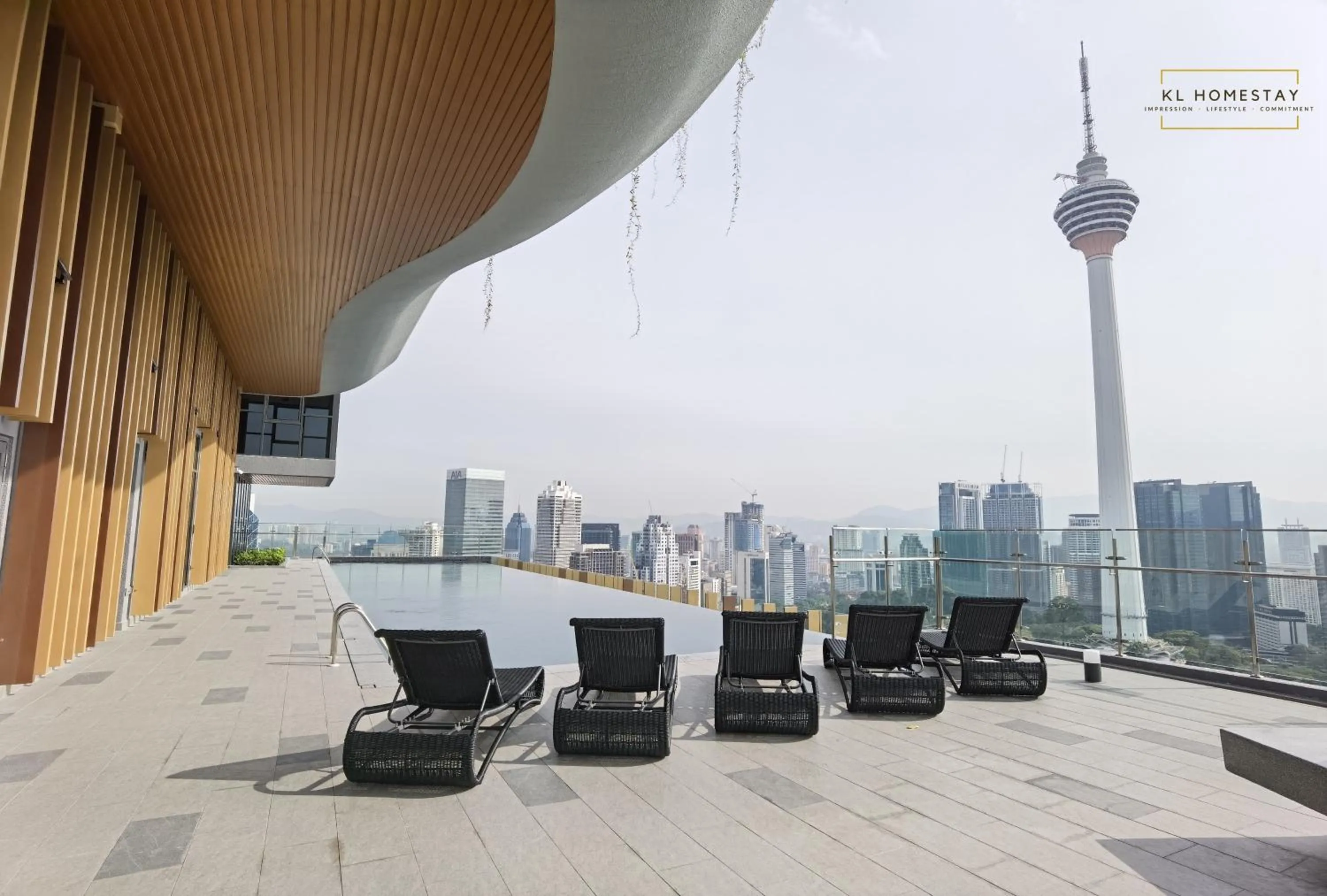 Swimming pool in Ceylonz Suites by StayKL Stevvy