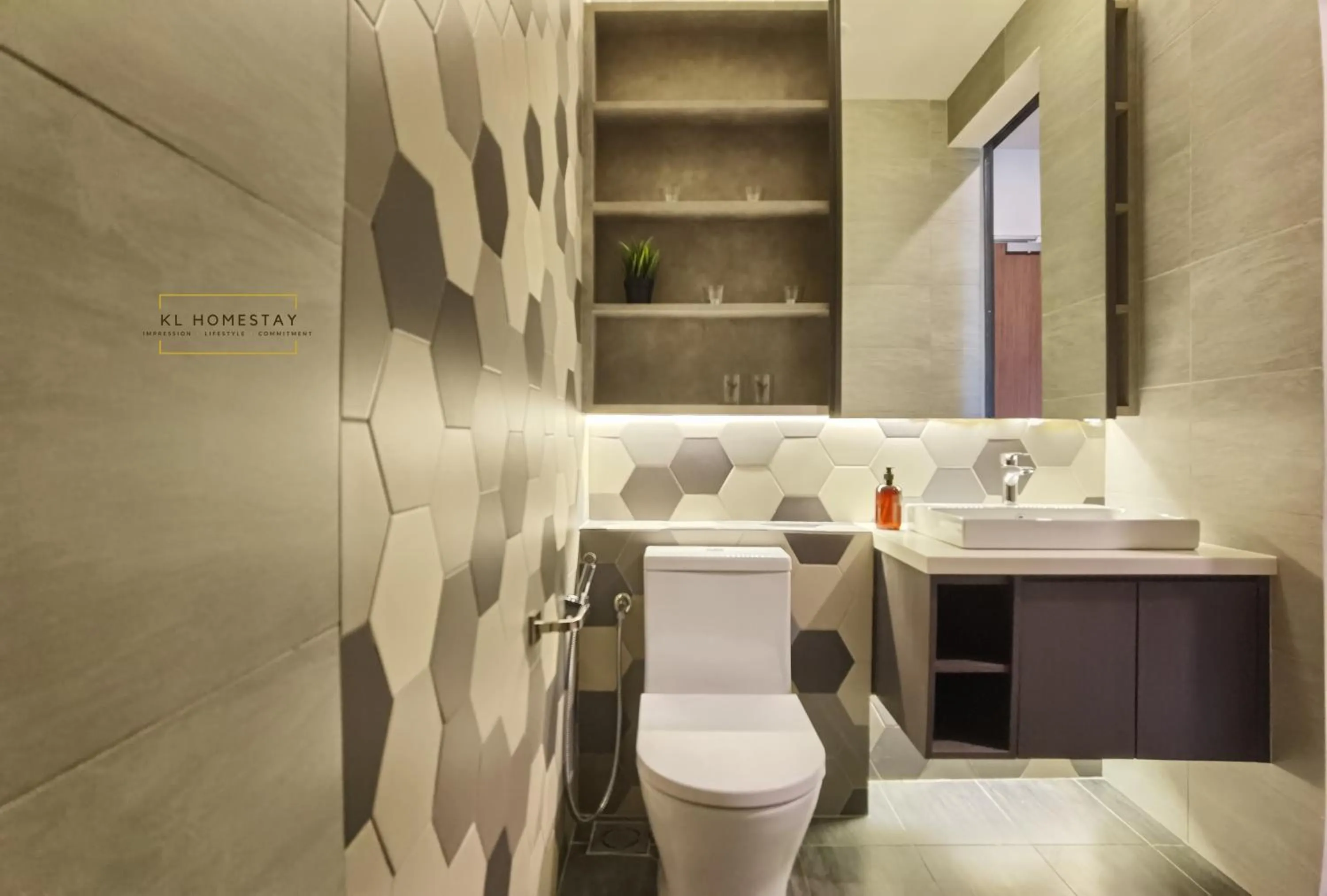 Bathroom in Ceylonz Suites by StayKL Stevvy