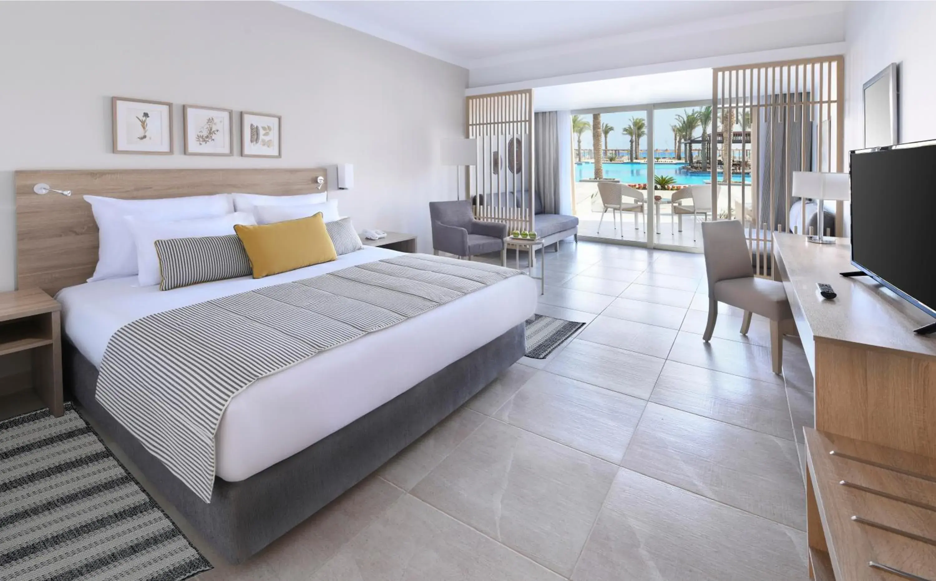 Deluxe Family, Queen or Twin Bed, Pool & Sea View in JAZ Costa Mares- Adults Only Deluxe Family, Queen or Twin Bed, Pool & Sea View in JAZ Costa Mares- Adults Only