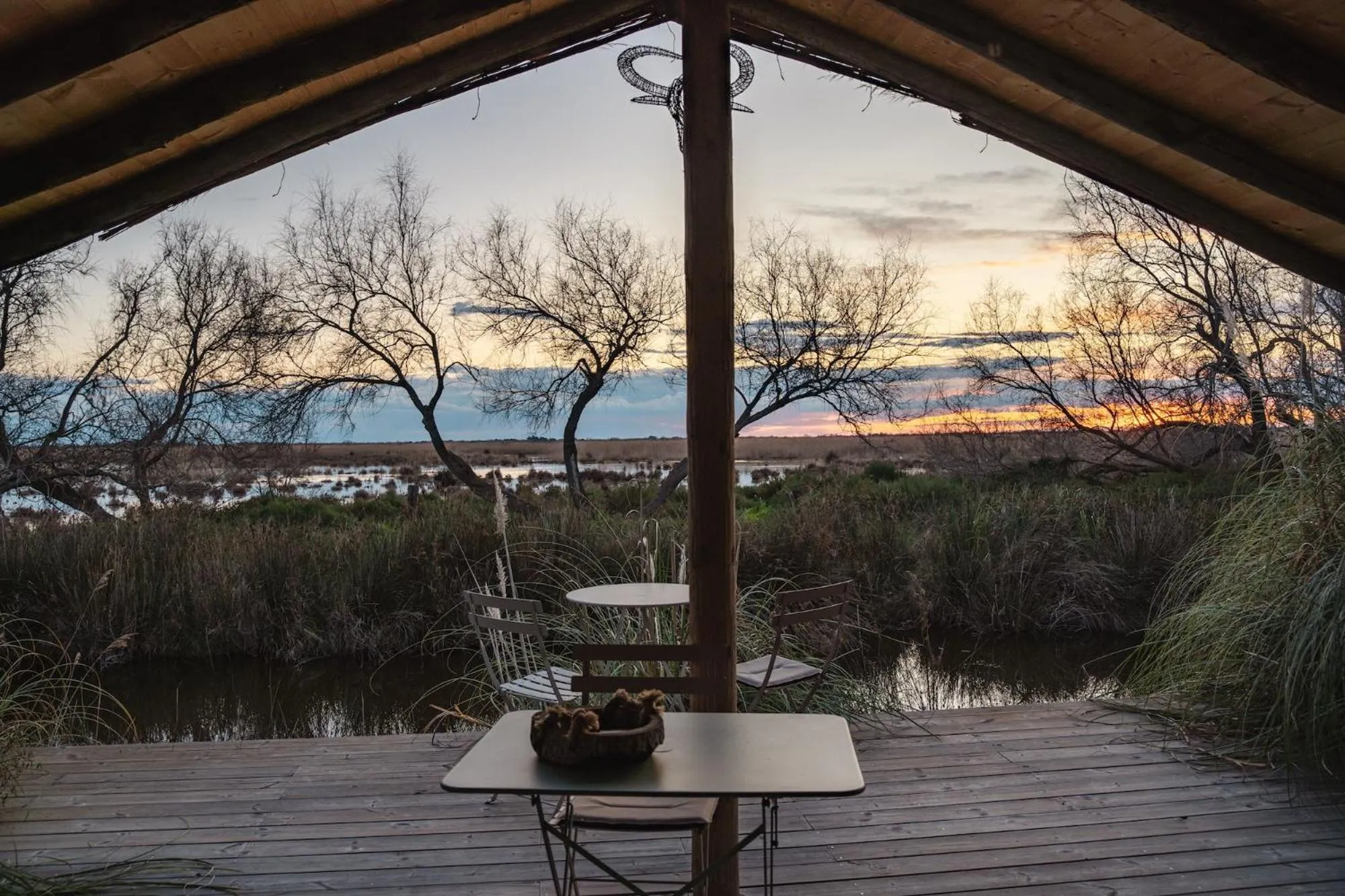 Patio in Mas du Couvin, maison d'hôtes en Camargue