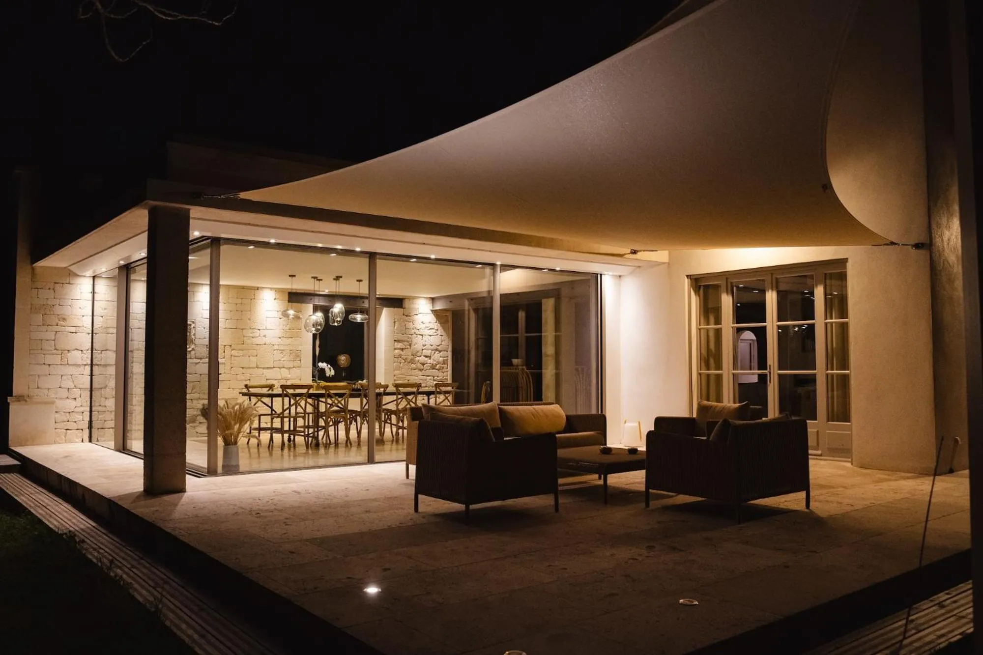 Patio in Mas du Couvin, maison d'hôtes en Camargue