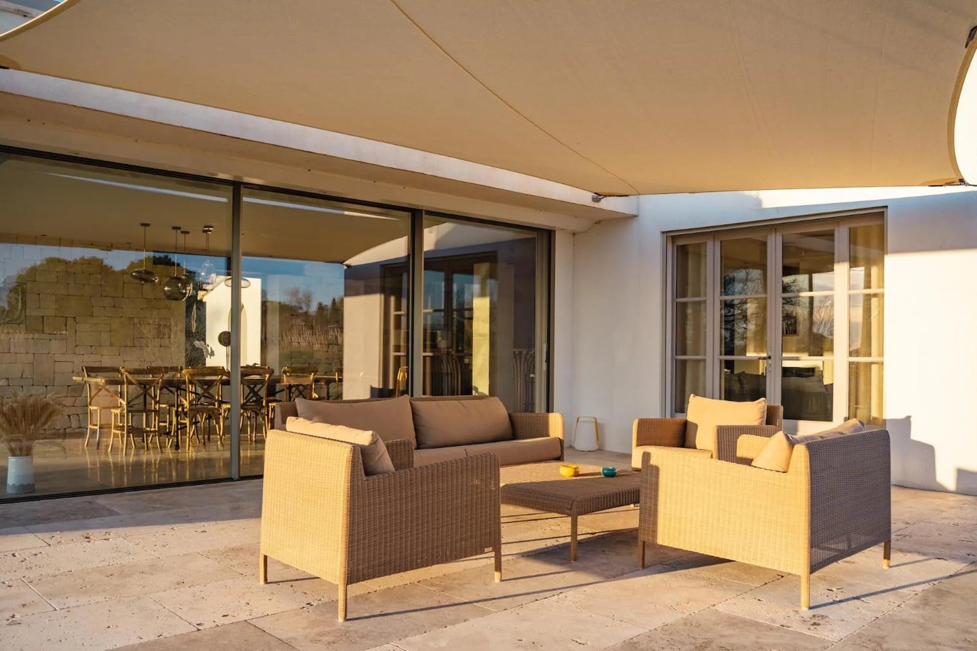 Patio in Mas du Couvin, maison d'hôtes en Camargue