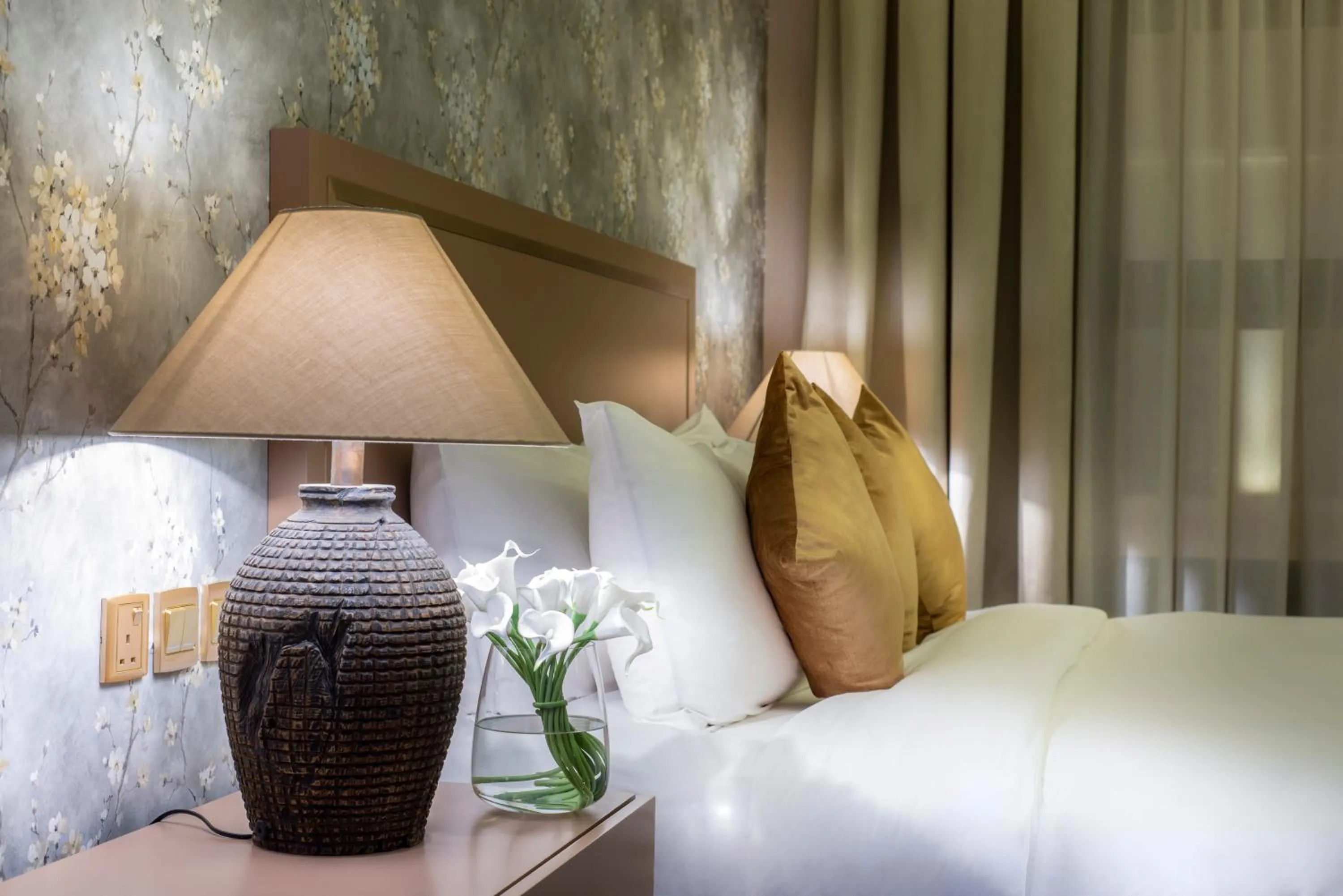 Bed in Vittori Palace Hotel and Residences